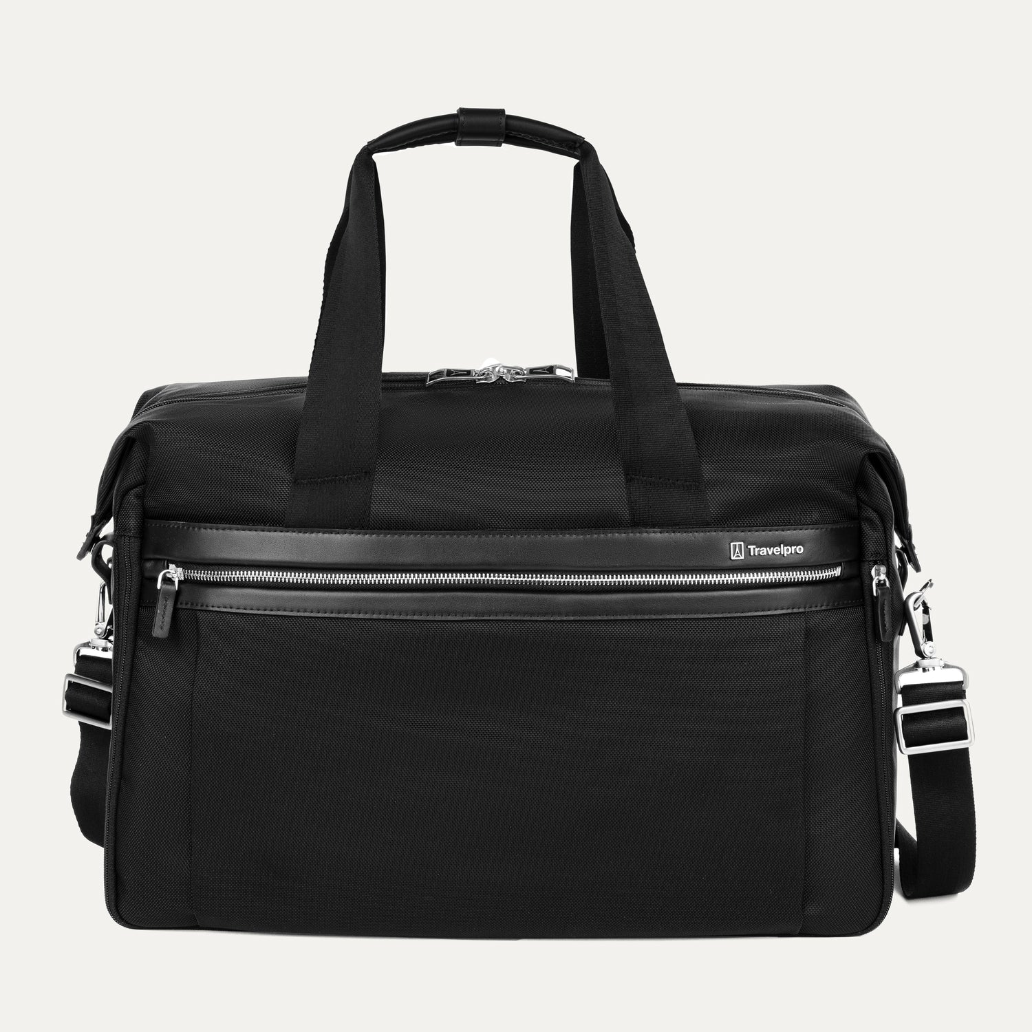 Travelpro Platinum Elite Soft Duffel in Black — front view