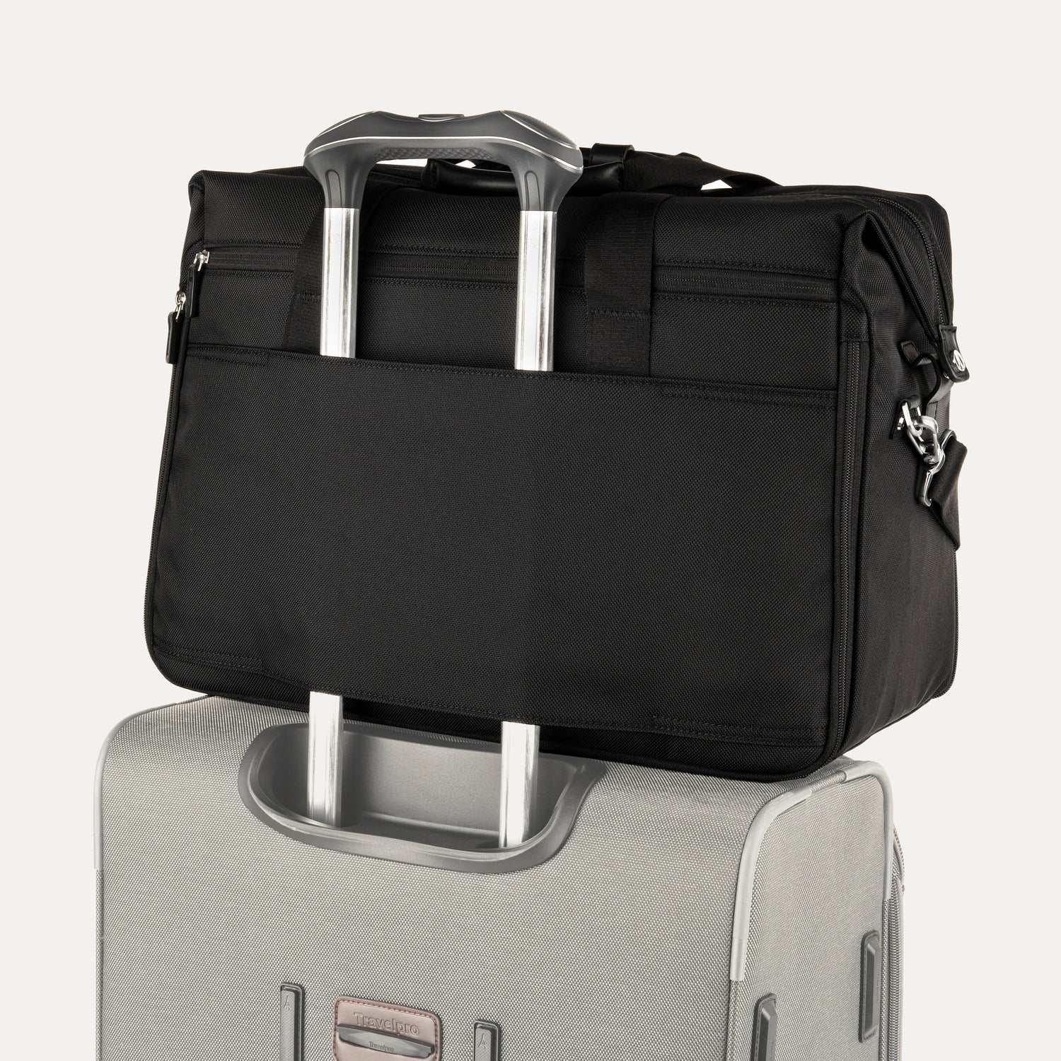 Travelpro Platinum Elite Soft Duffel in Black — angle view 2