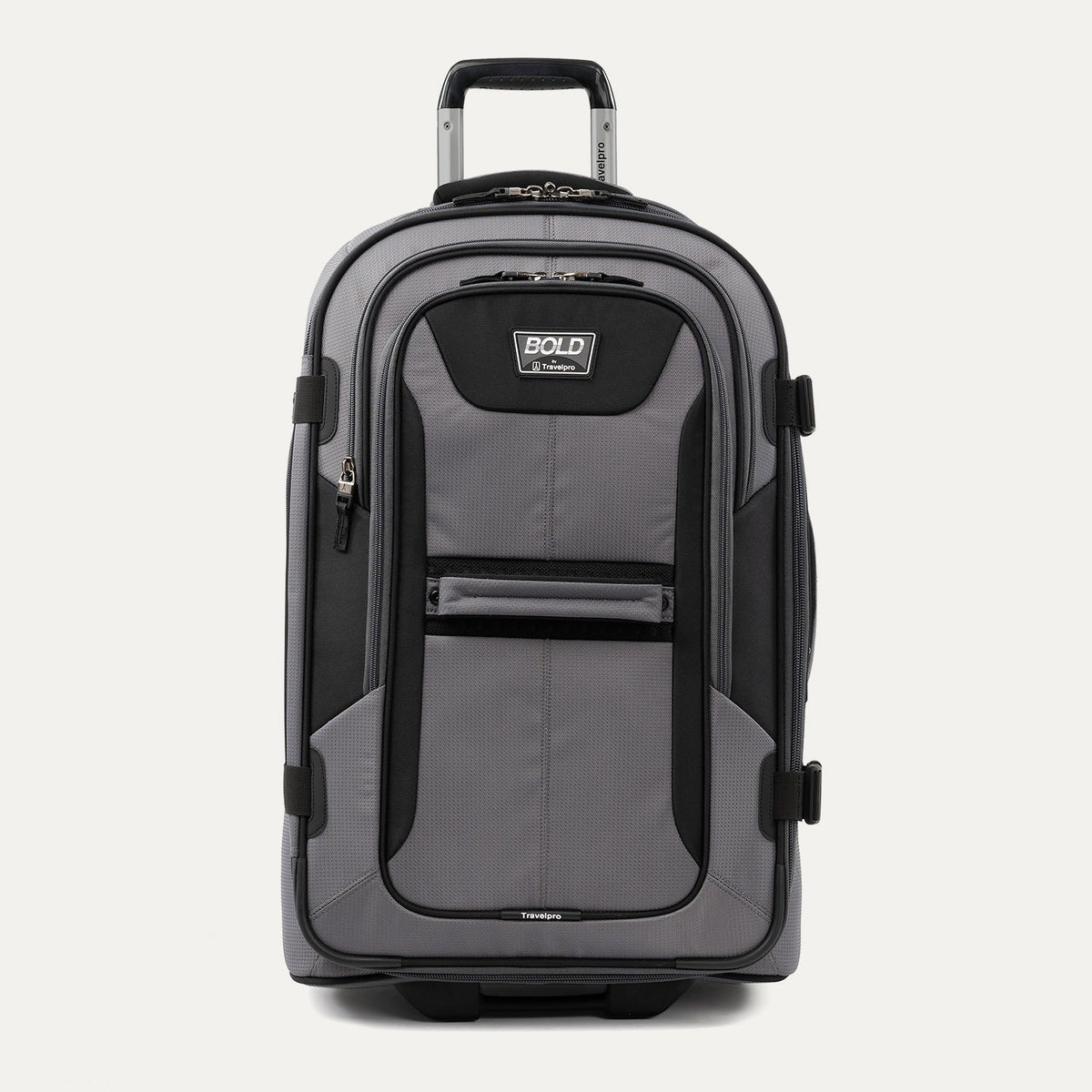 Travelpro Bold By Travelpro 25" Check-In Expandable Rollaboard in Gray Black — front view
