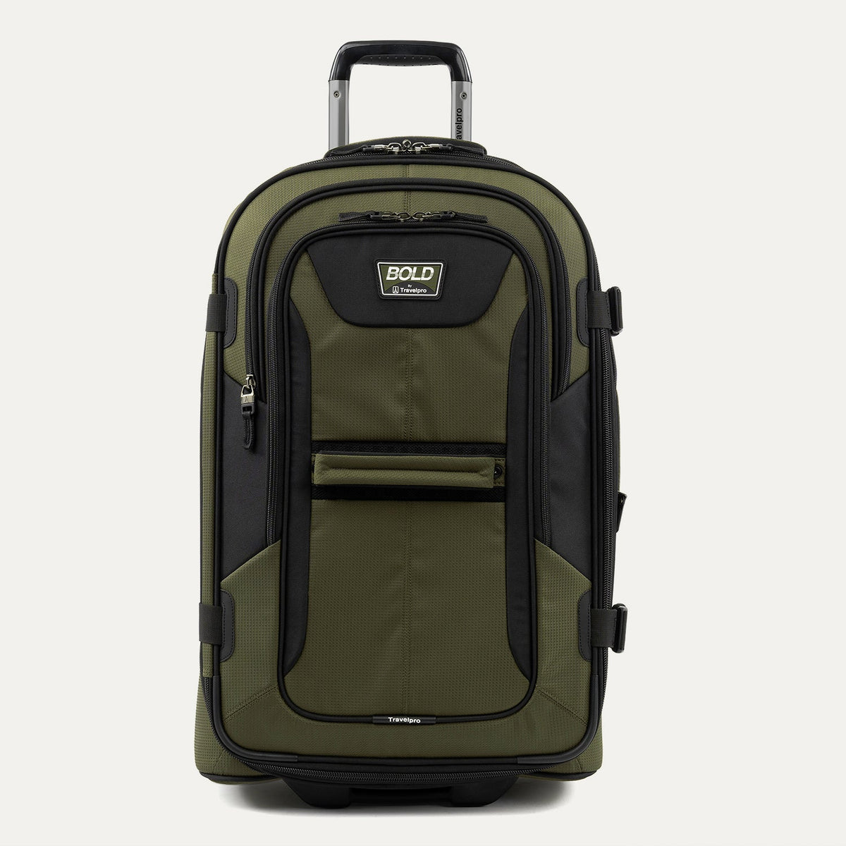 Travelpro Bold By Travelpro 25" Check-In Expandable Rollaboard in Olive — front view # color_Olive