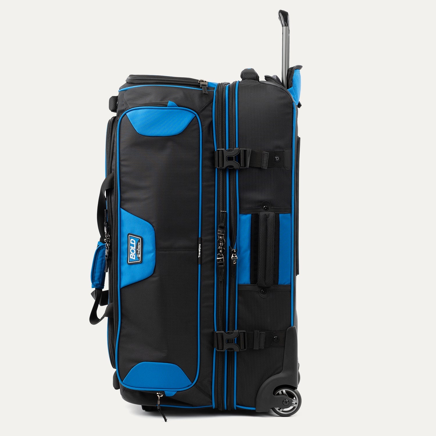 Travelpro Bold by Travelpro 30" Check-In Drop-Bottom Expandable Rolling Duffel in Blue Black — interior view