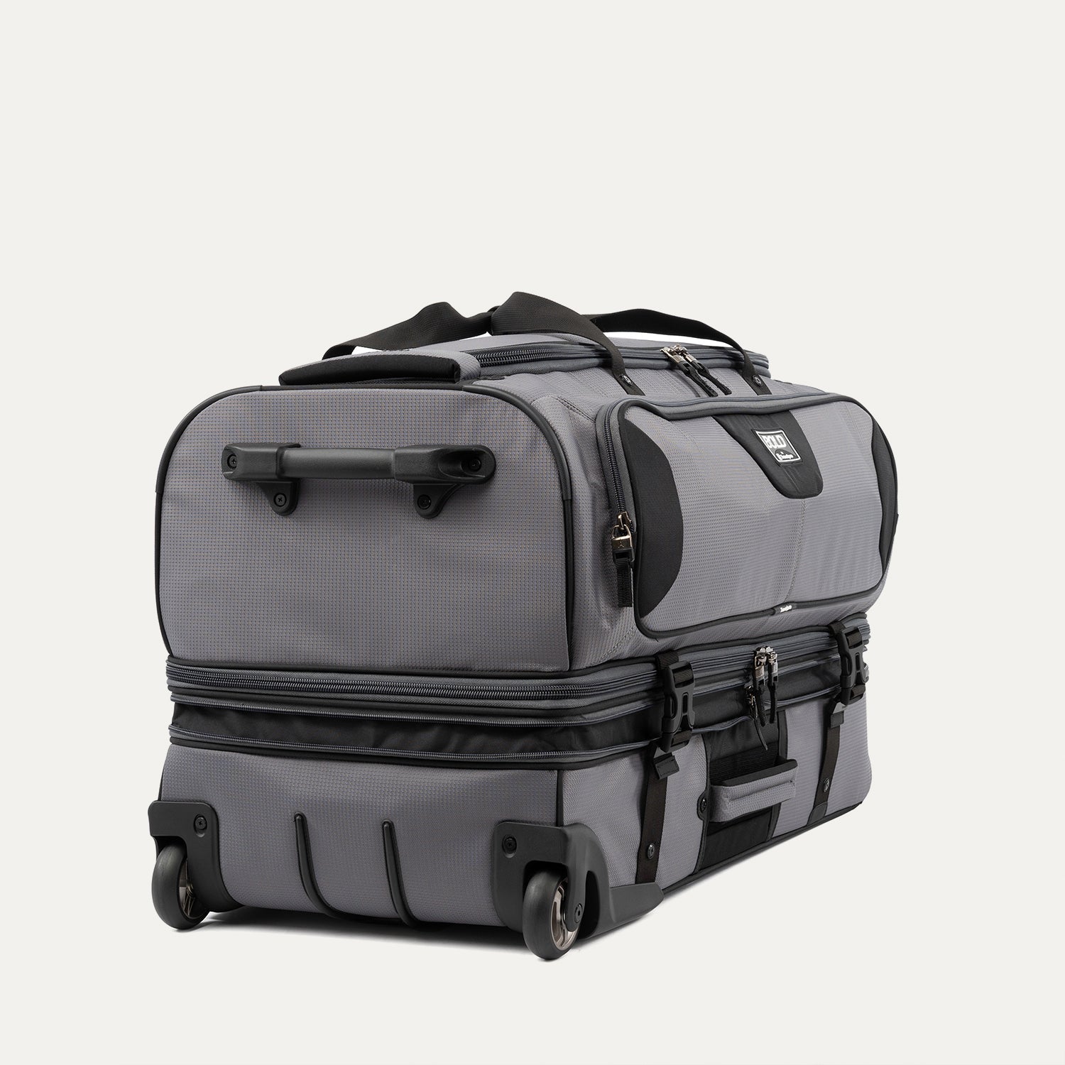 Travelpro Bold by Travelpro 30" Check-In Drop-Bottom Expandable Rolling Duffel in Gray Black — lifestyle