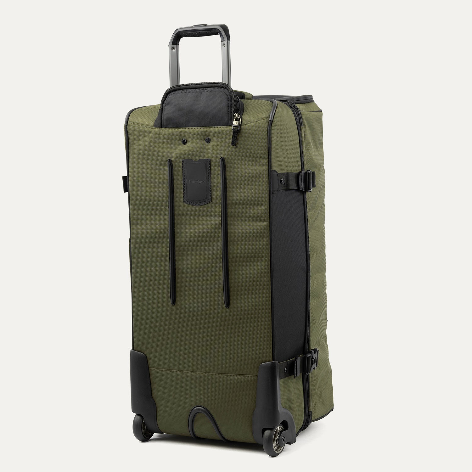 Travelpro Bold by Travelpro 30" Check-In Drop-Bottom Expandable Rolling Duffel in Olive Black — angle view 2