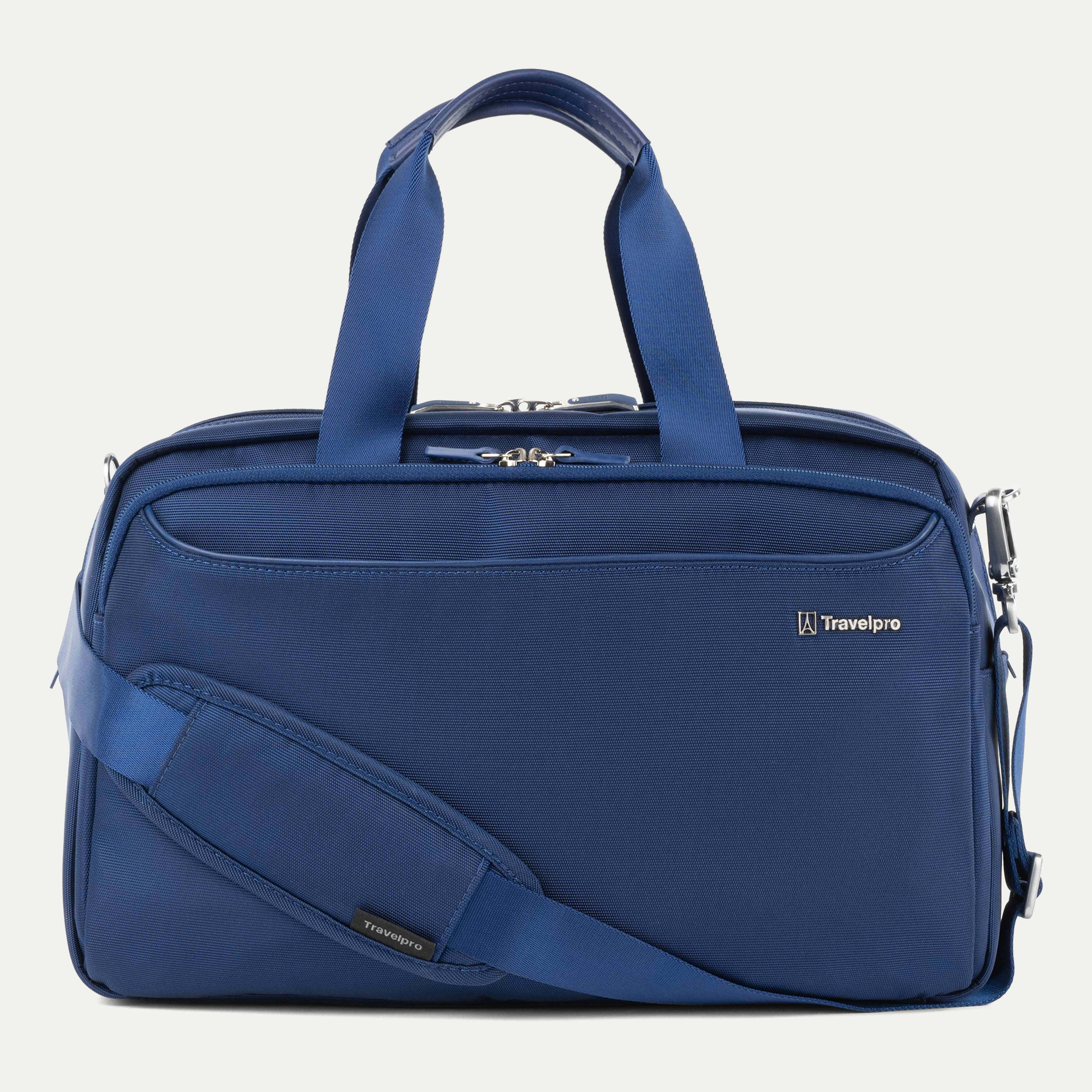Travelpro VersaPack+ UnderSeat Tote in Estate Blue — front view