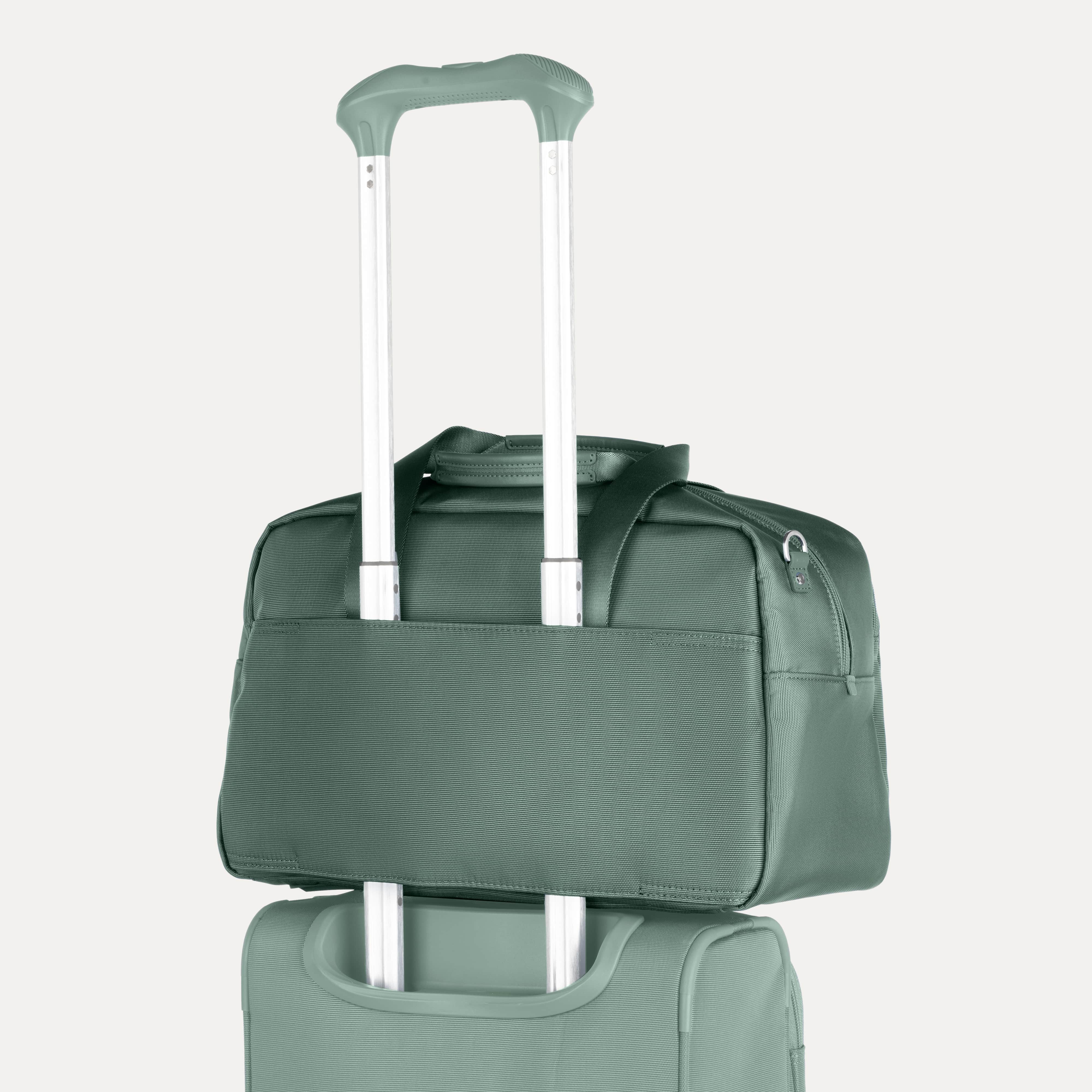 Travelpro VersaPack+ UnderSeat Tote in Desert Sage Green — back view