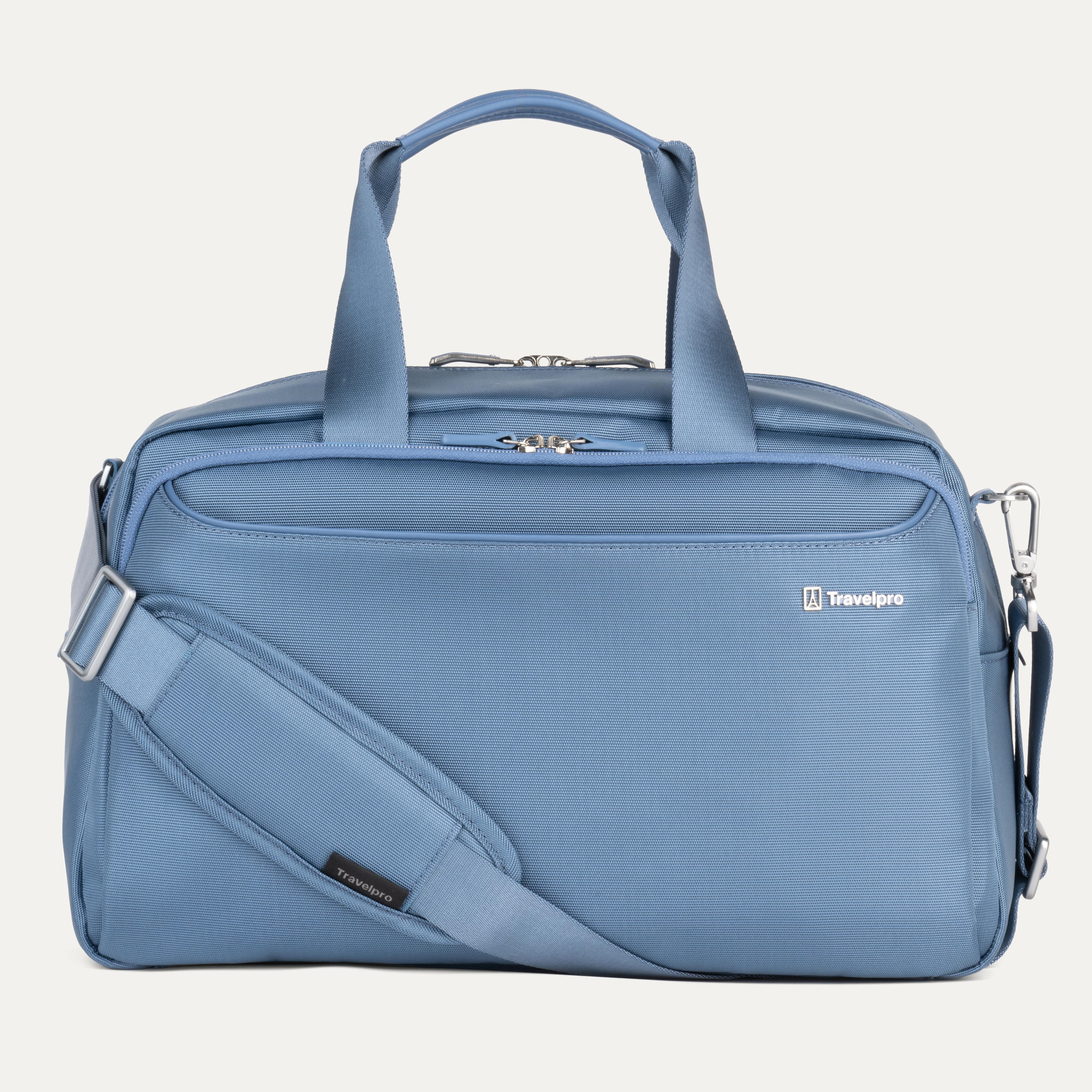 Travelpro VersaPack+ UnderSeat Tote in Elemental Blue — front view