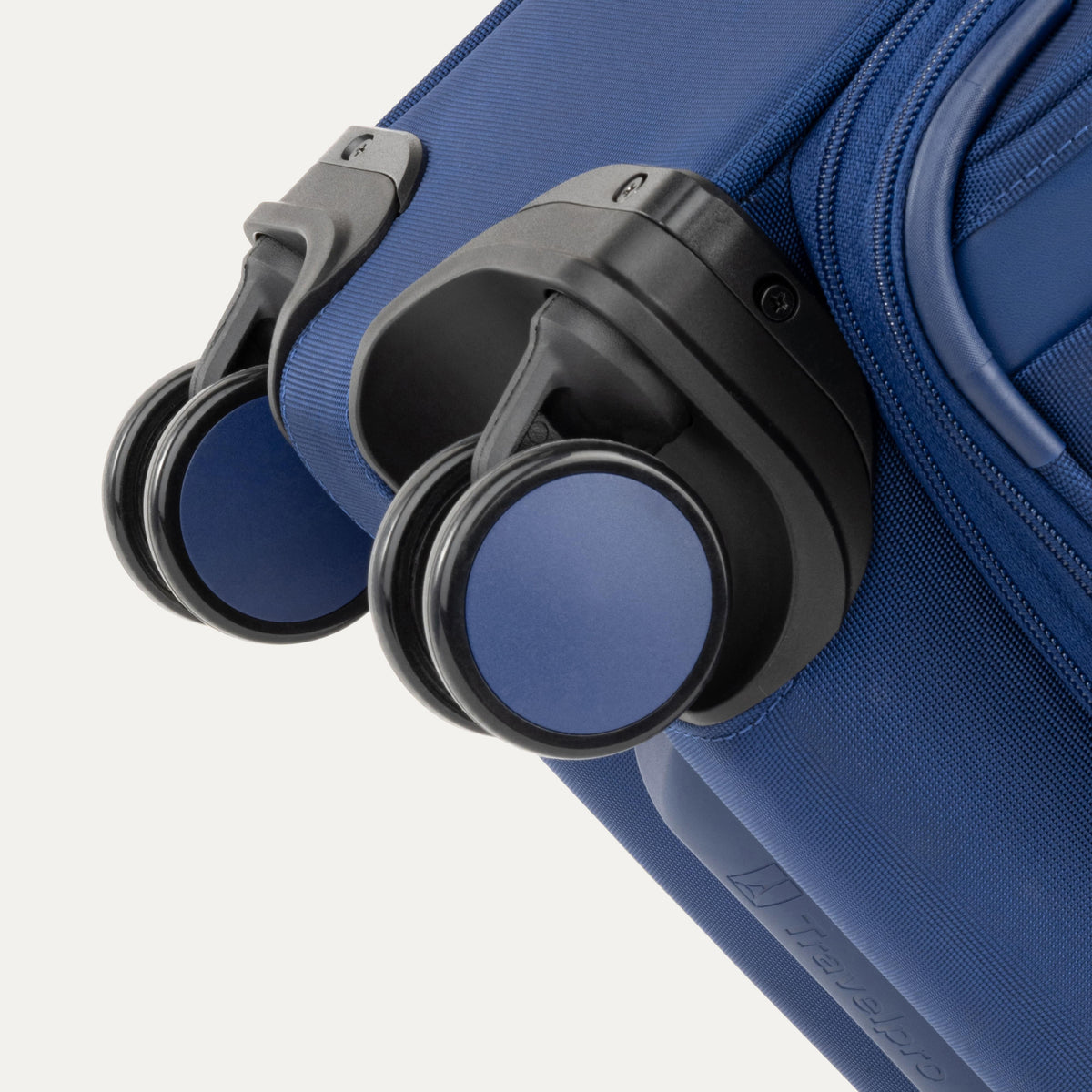 Travelpro VersaPack+ Carry-On Spinner in Estate Blue — detail view