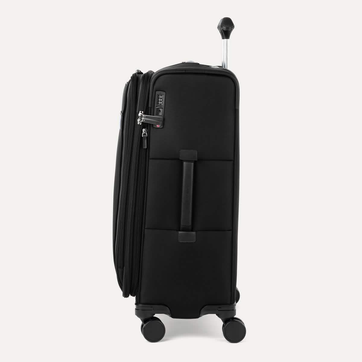 Travelpro VersaPack+ Medium Check-In Spinner in Black — angle view 2