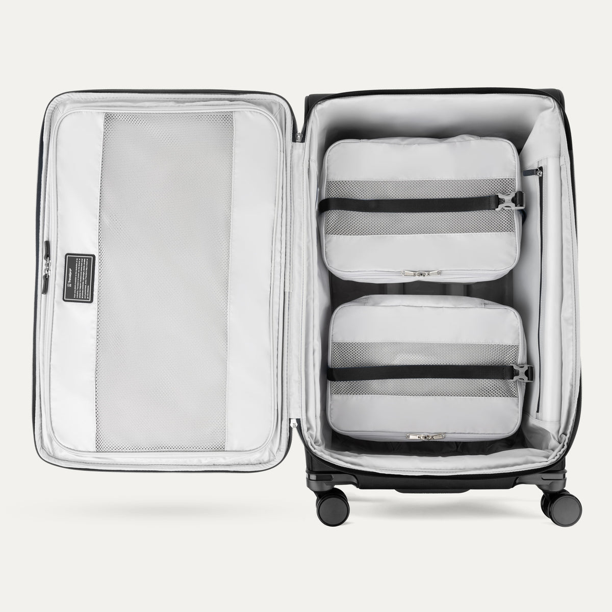 Travelpro VersaPack+ Large Check-In Spinner in Black — interior view 2