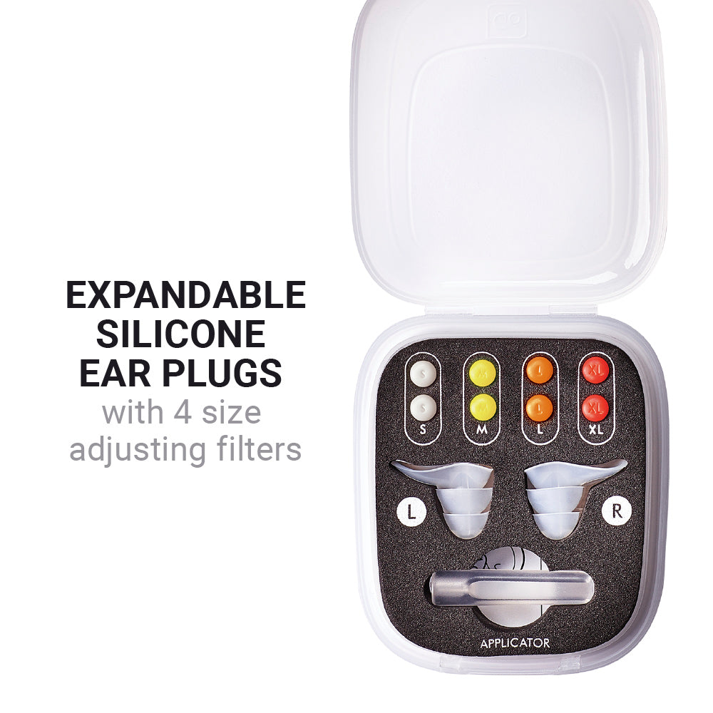 Go Travel Custom Fit Ear Plugs in White — angle view 2