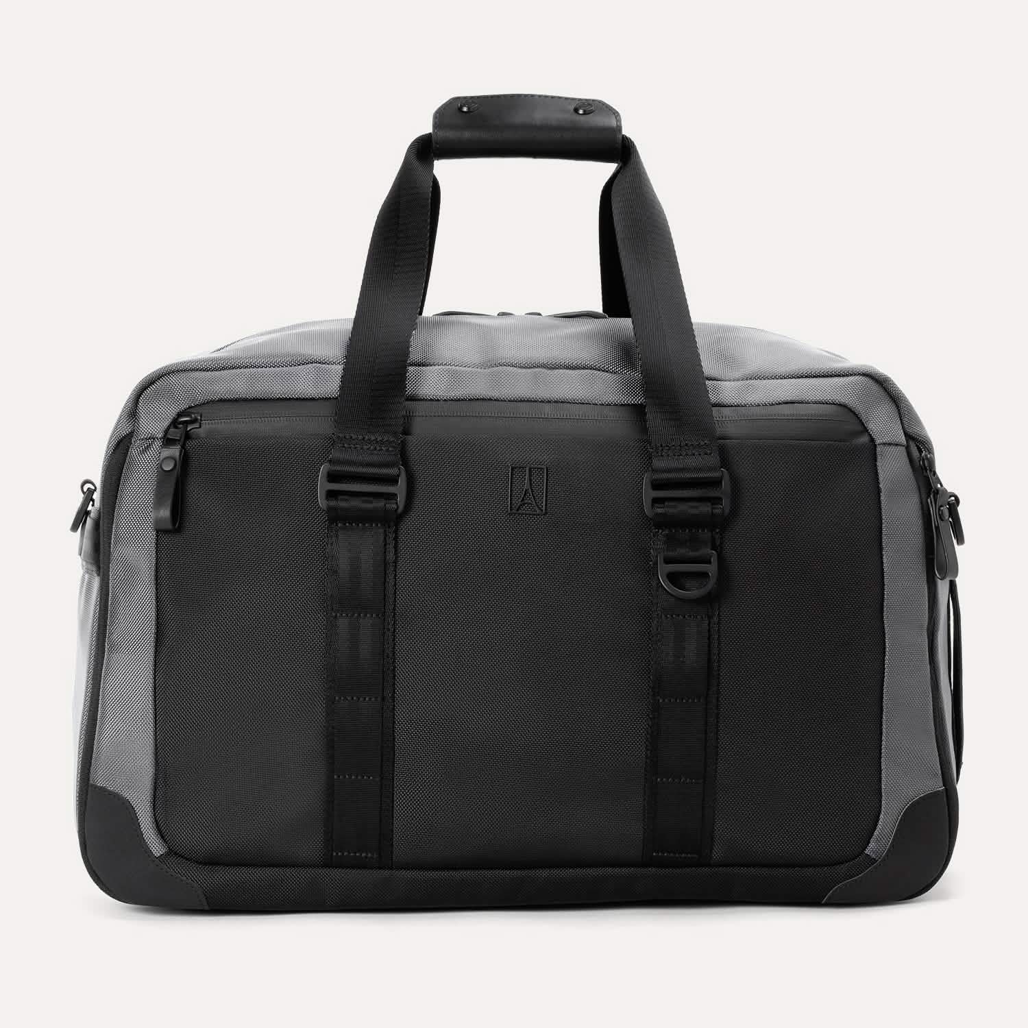 Travelpro Altitude Double Expansion Duffel in Falcon Grey — front view