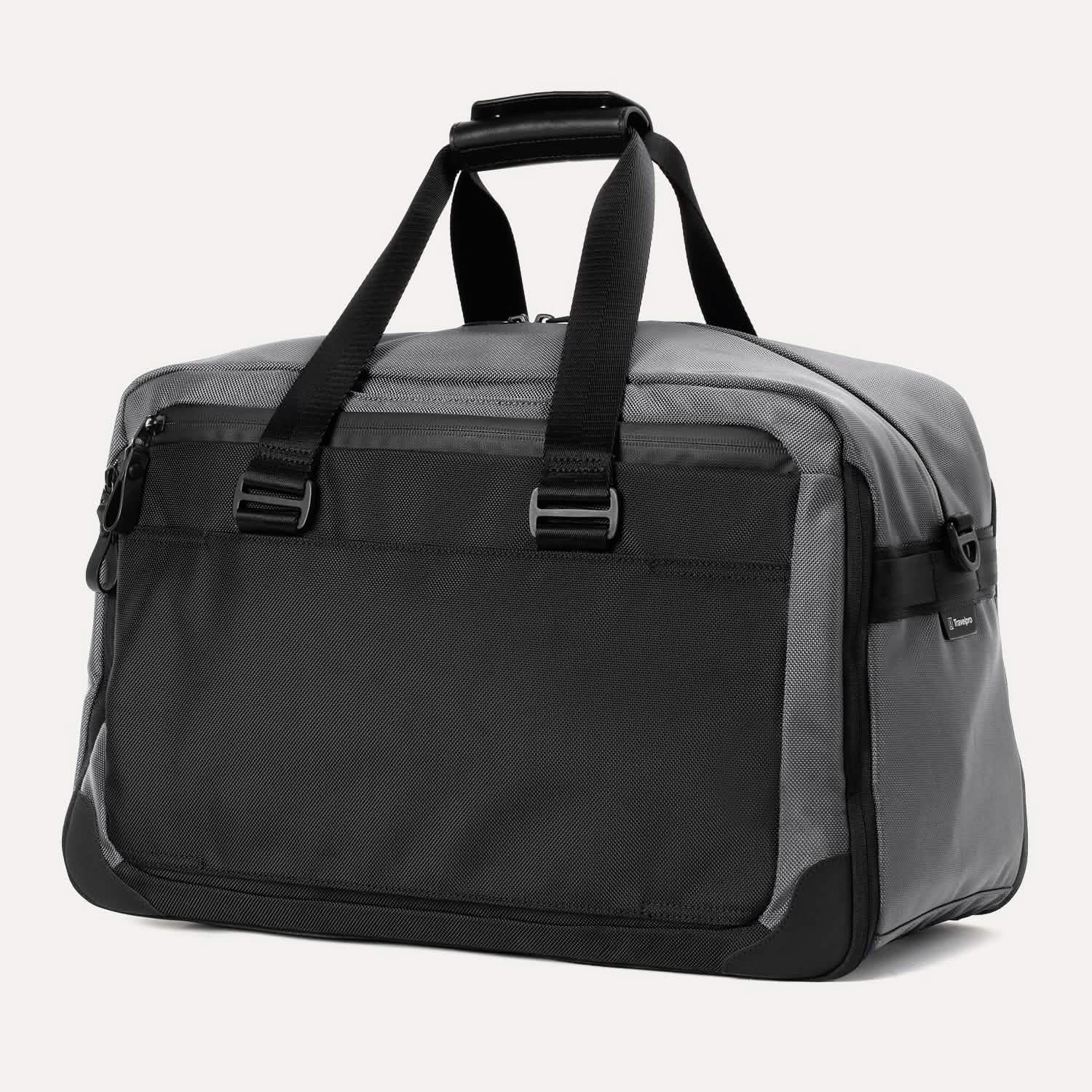 Travelpro Altitude Double Expansion Duffel in Falcon Grey — angle view 3