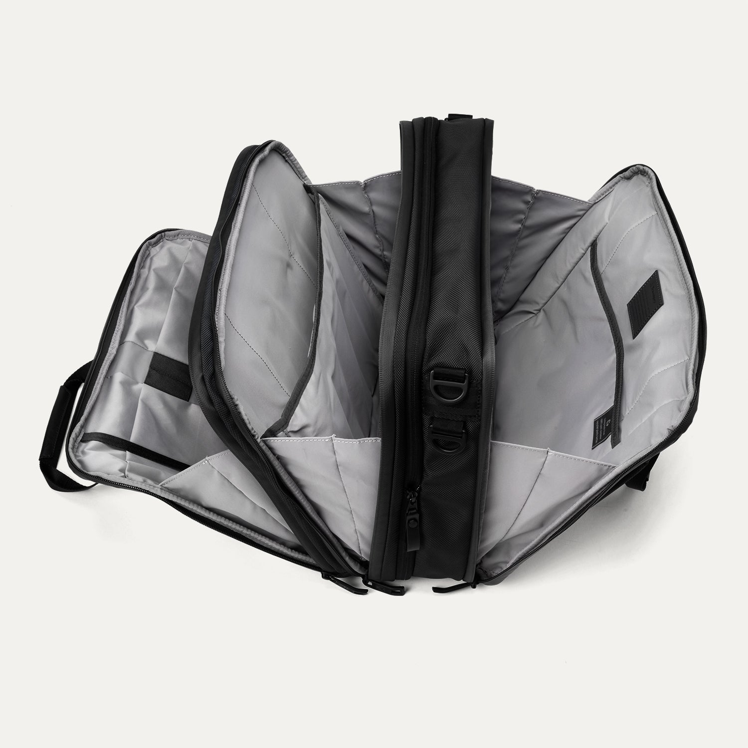 Travelpro Altitude Full Expansion Brief in Jet Black — interior view
