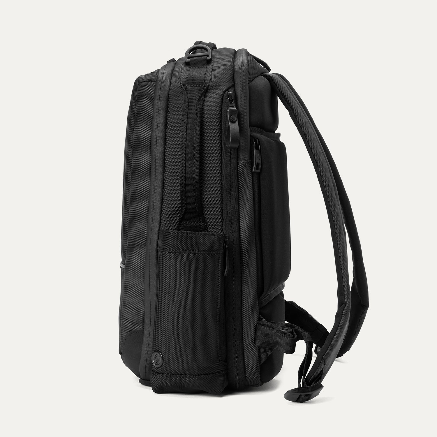 Travelpro Altitude Slim Expandable Laptop Backpack 20-24L in Jet Black — angle view 1