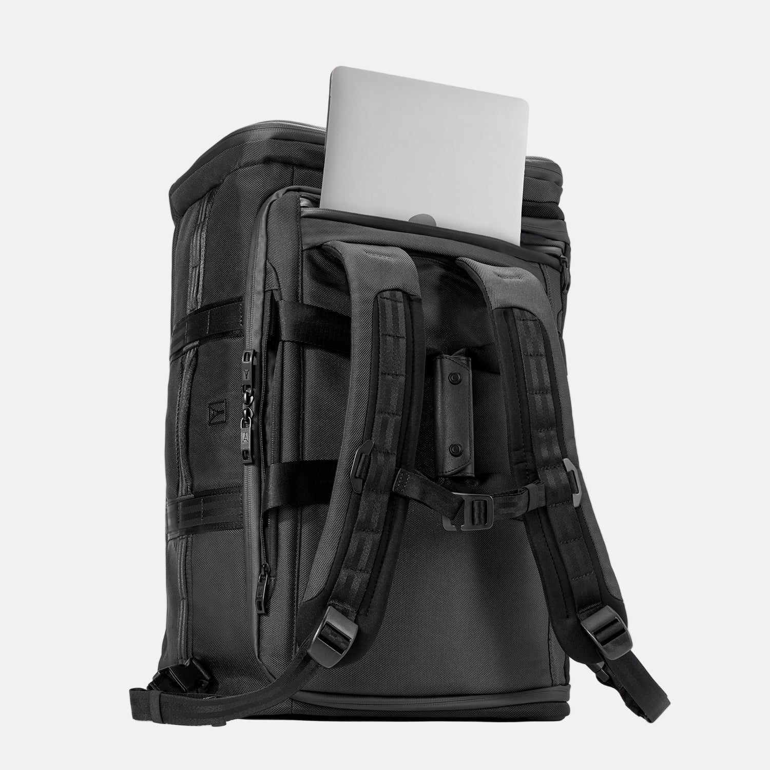 Travelpro Altitude Convertible Duffel/Backpack in Jet Black — back view