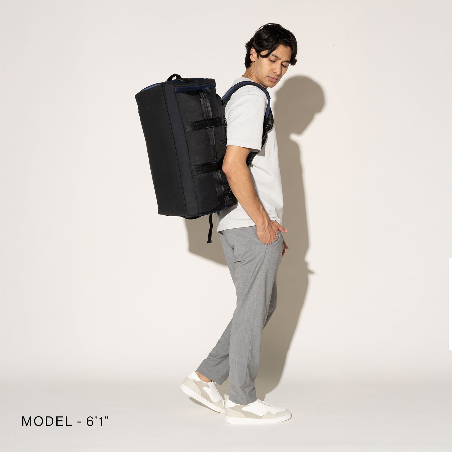 Travelpro Altitude Convertible Duffel/Backpack in Jet Black — angle view 1