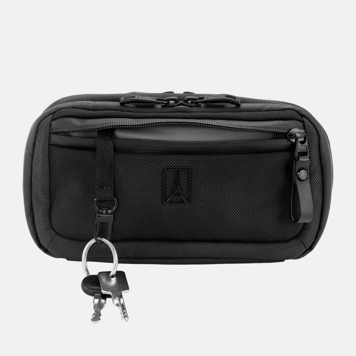 Travelpro Altitude Sling 2L in Jet Black — angle view 1