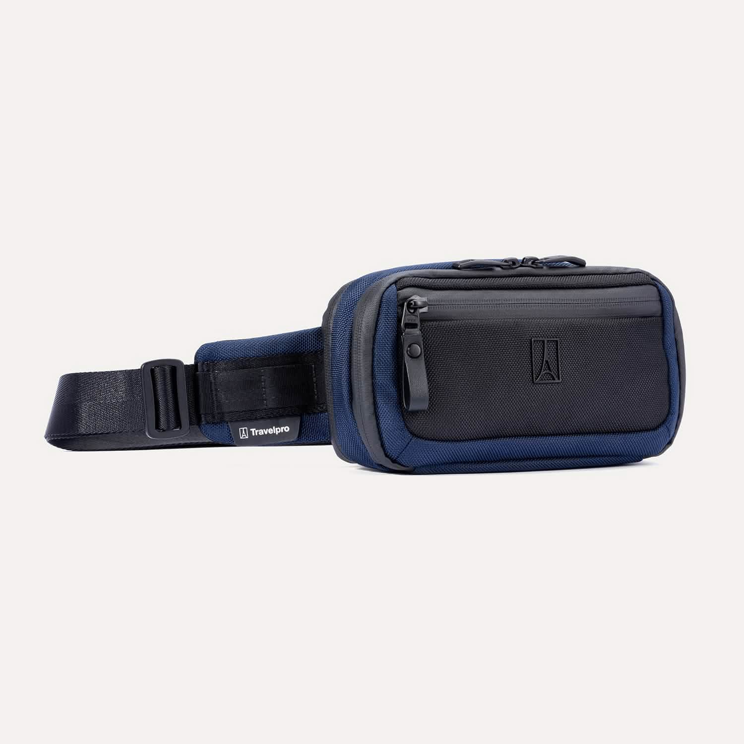 Travelpro Altitude Sling 2L in Aviator Navy — angle view 3