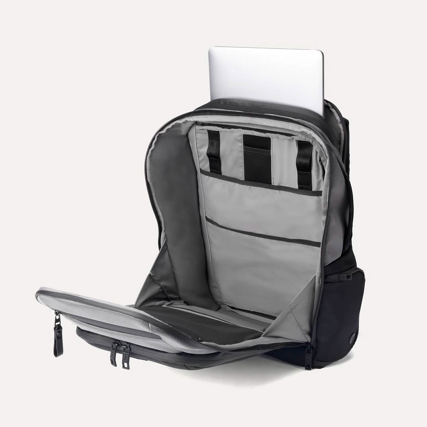 Travelpro Altitude All-Purpose Full Expansion Laptop Backpack 24-34L in Falcon Grey — interior view