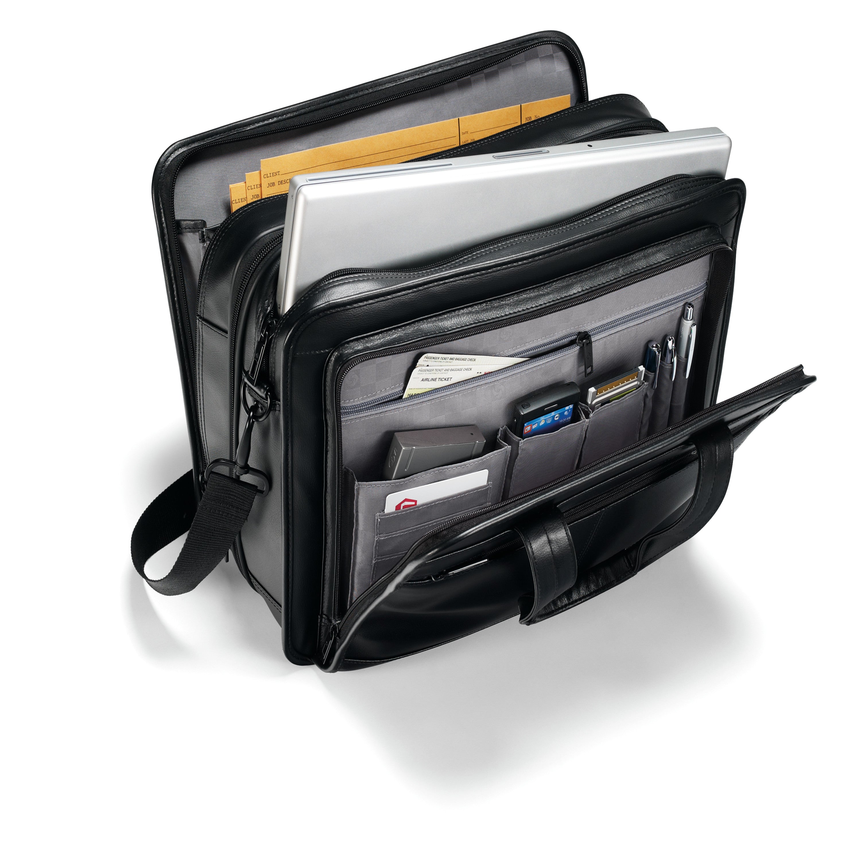 Samsonite Leather Expandable Business Case, view 4
