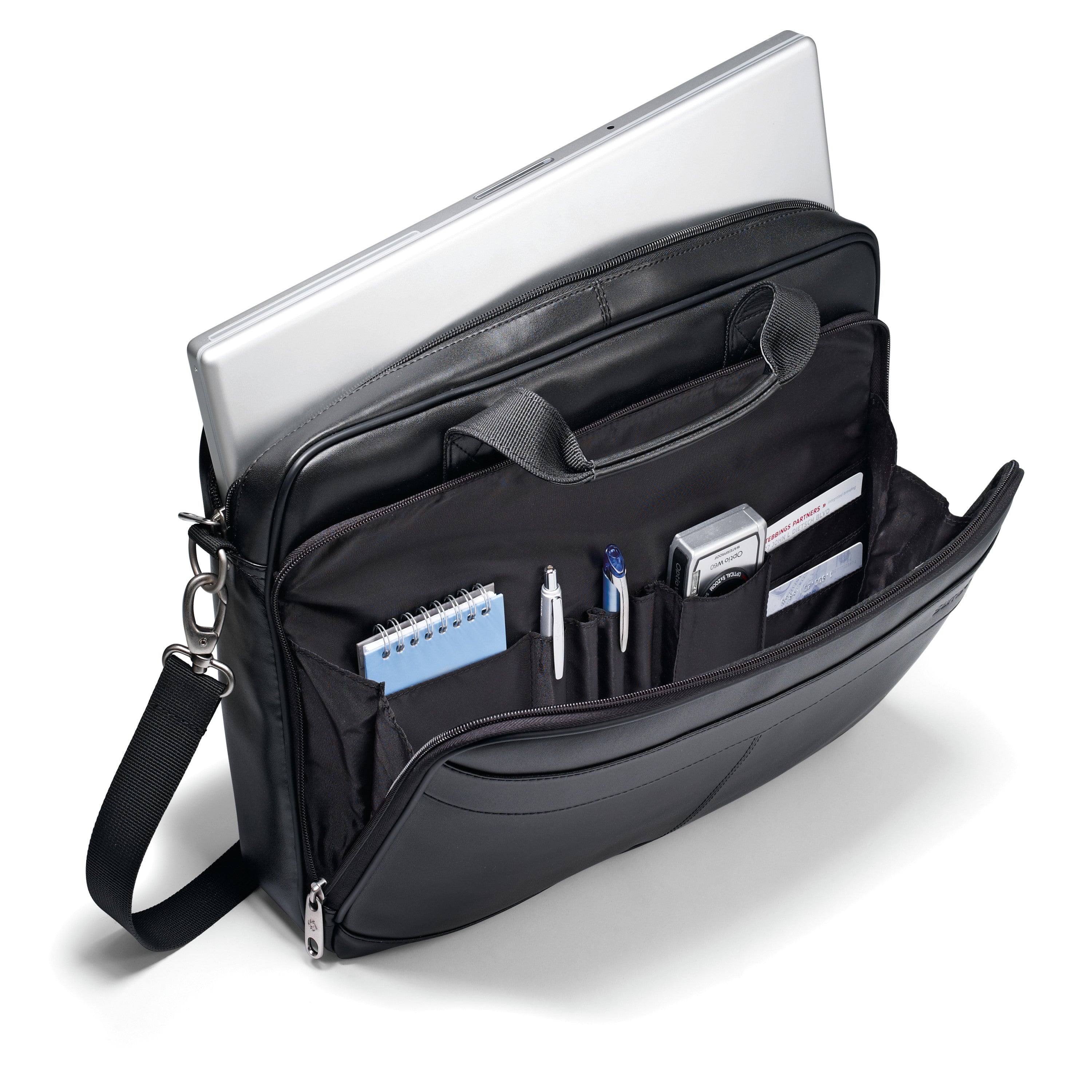 Samsonite Leather Slim Briefcase, view 3