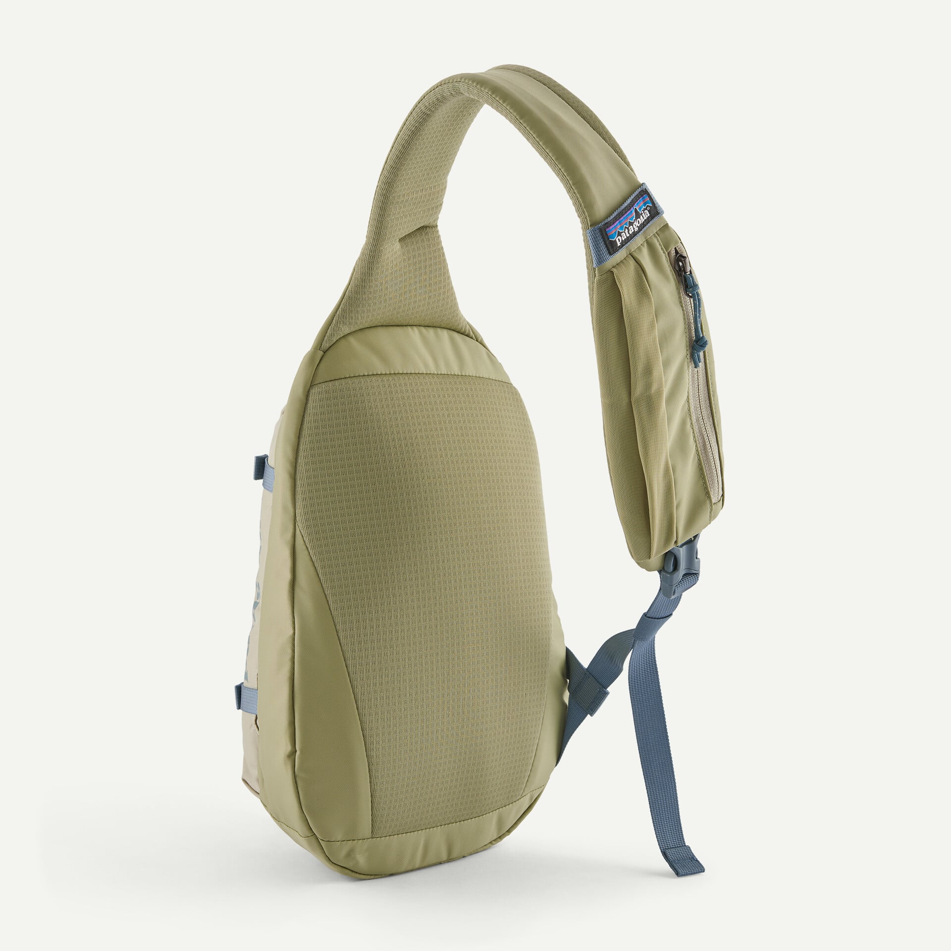 Patagonia Atom Sling Bag 8L in Weathered Stone — back view