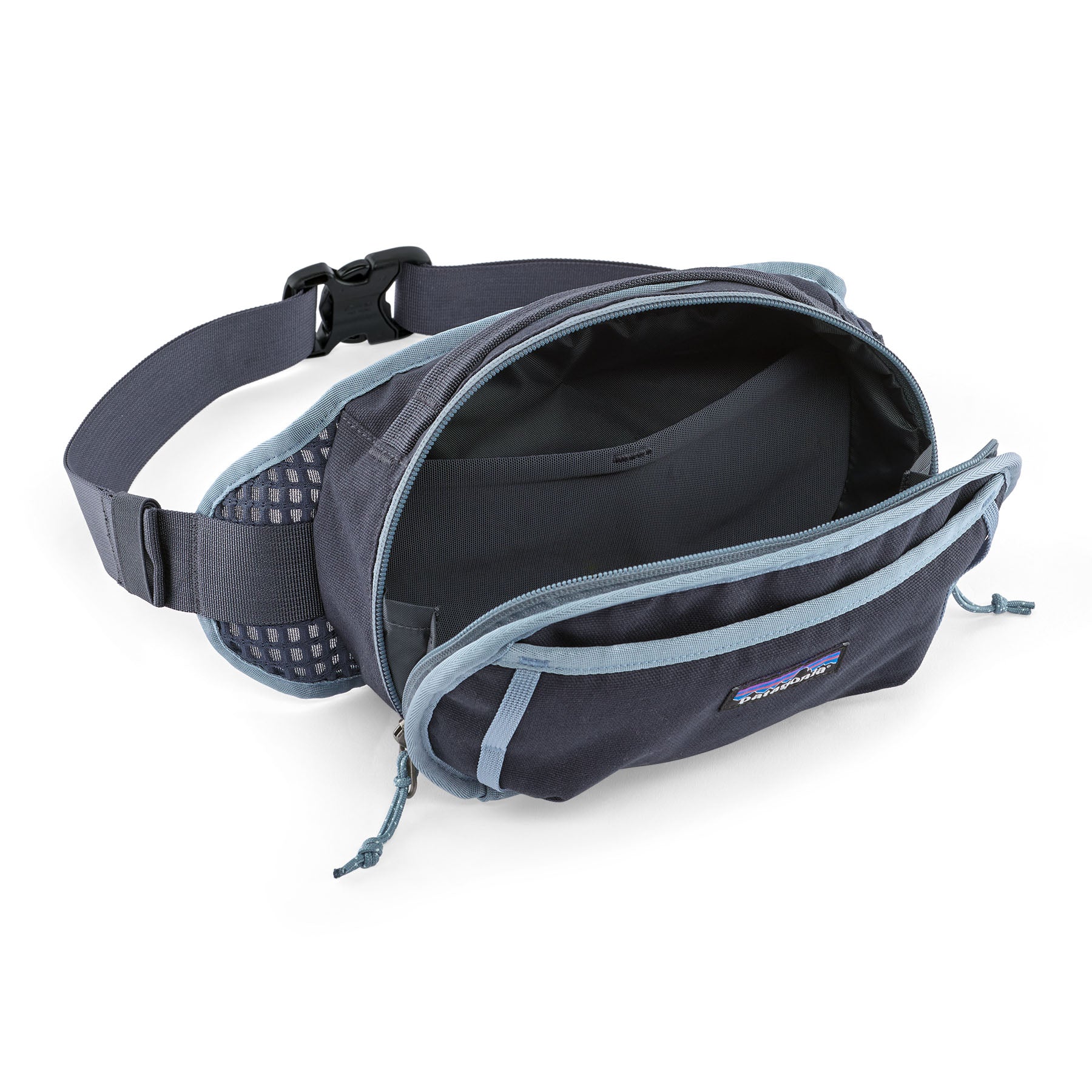 Patagonia Fieldsmith Hip Pack 5L in Smolder Blue — interior view