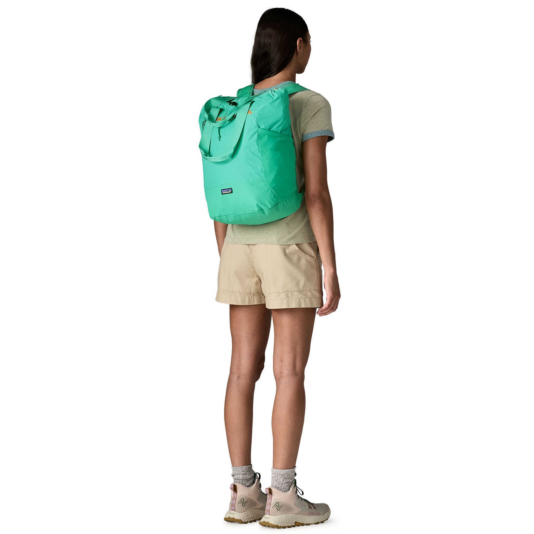 Patagonia Terravia Tote Pack 24L in Aqua Stone — lifestyle 3