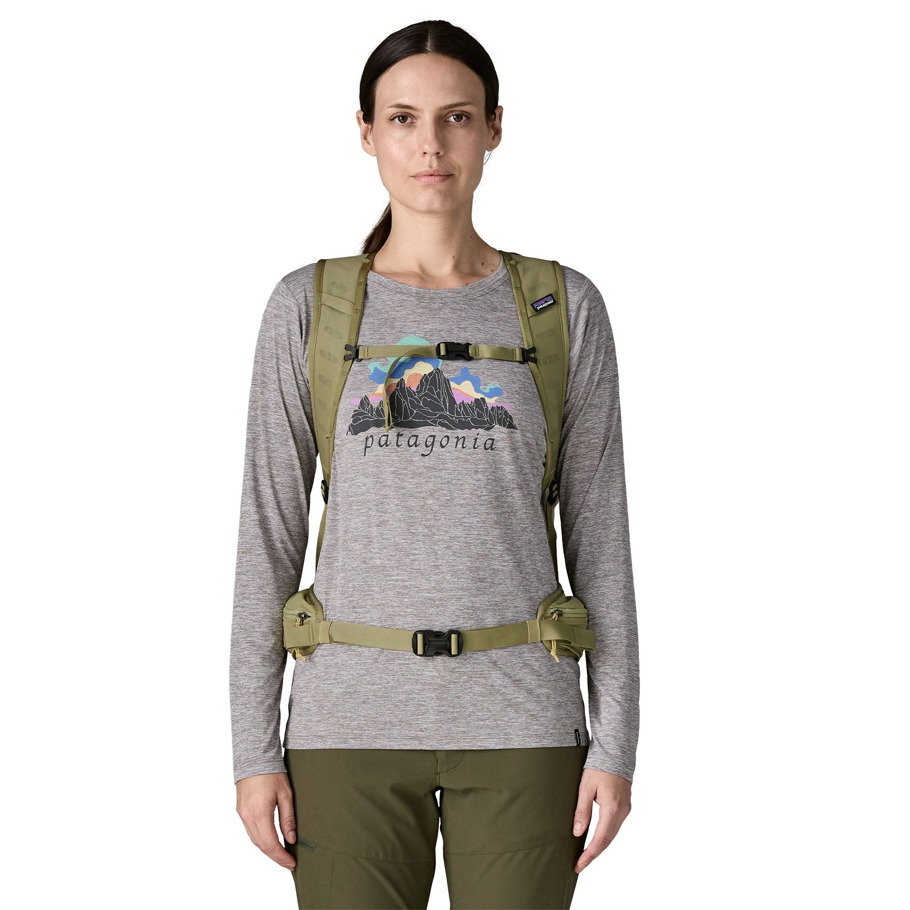 Patagonia Terravia Pack 22L in Weathered Stone — lifestyle 2
