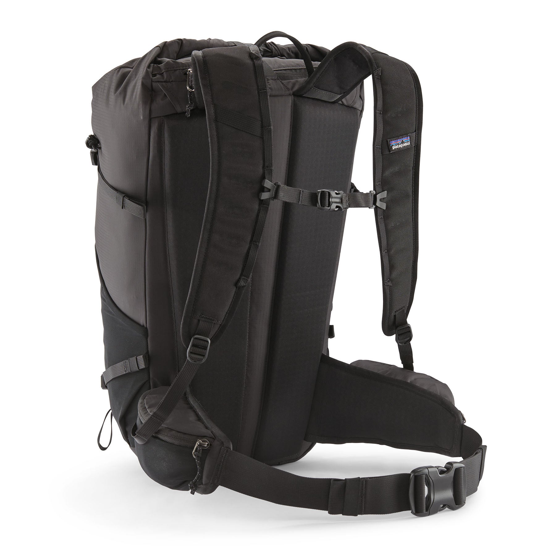 Patagonia Terravia Roll-Top Backpack 36L in Black — back view