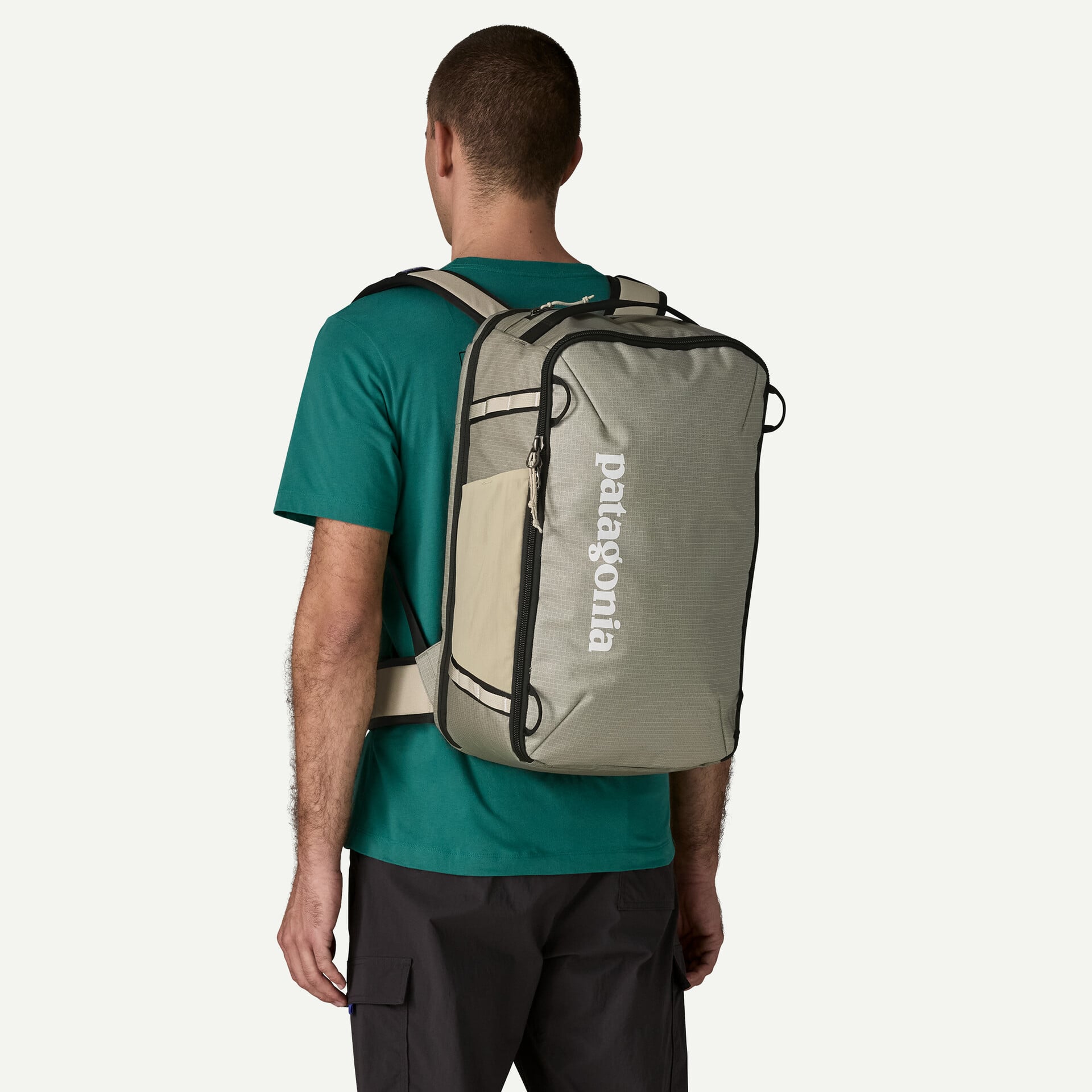 Patagonia Black Hole Mini MLC Pack 30L in Weathered Stone — angle view 1