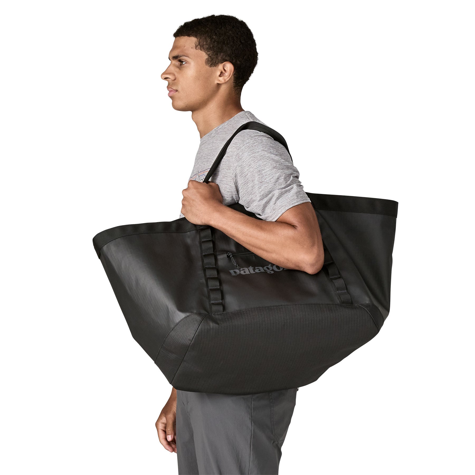 Patagonia Black Hole Gear Tote 61L in Black — lifestyle 3