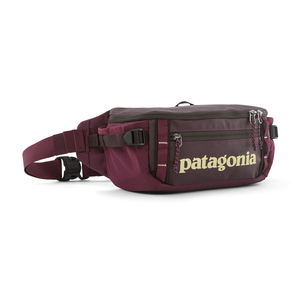 Patagonia Black Hole Waist Pack 5L in Berry Fig — front view # color_Berry Fig