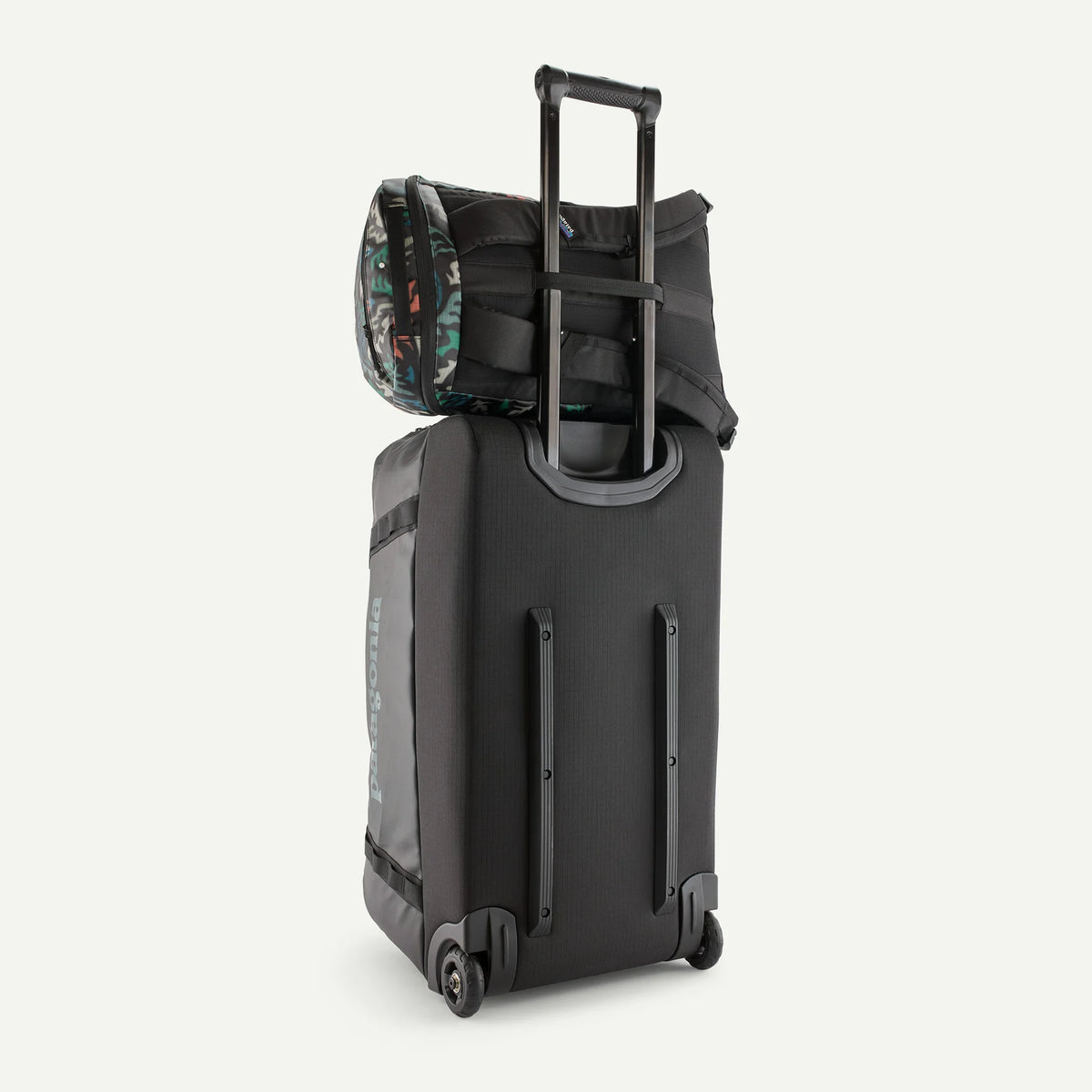 Patagonia Black Hole Pack 25L in Kaleido: Black — detail view # color_Kaleido: Black