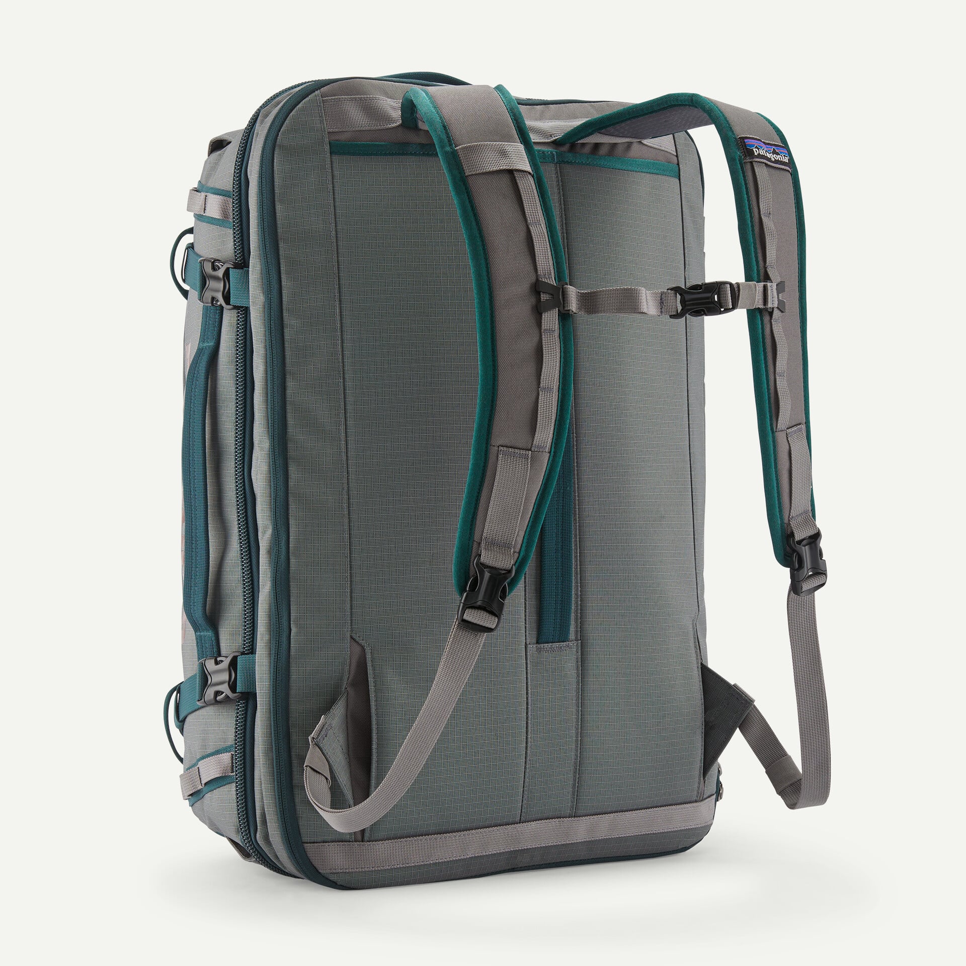 Patagonia Black Hole MLC Pack 45L in Noble Grey — back view
