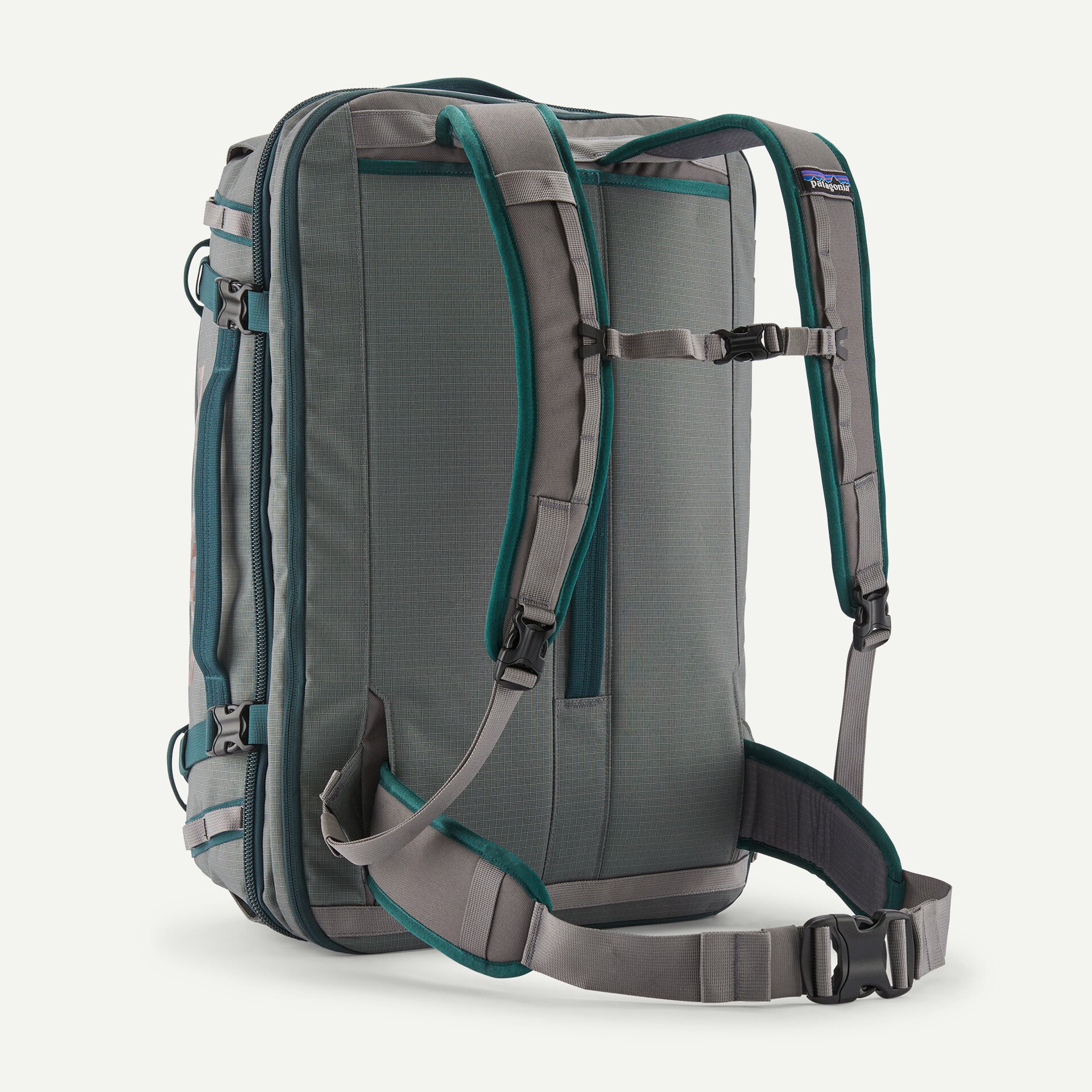 Patagonia Black Hole MLC Pack 45L in Noble Grey — angle view 4