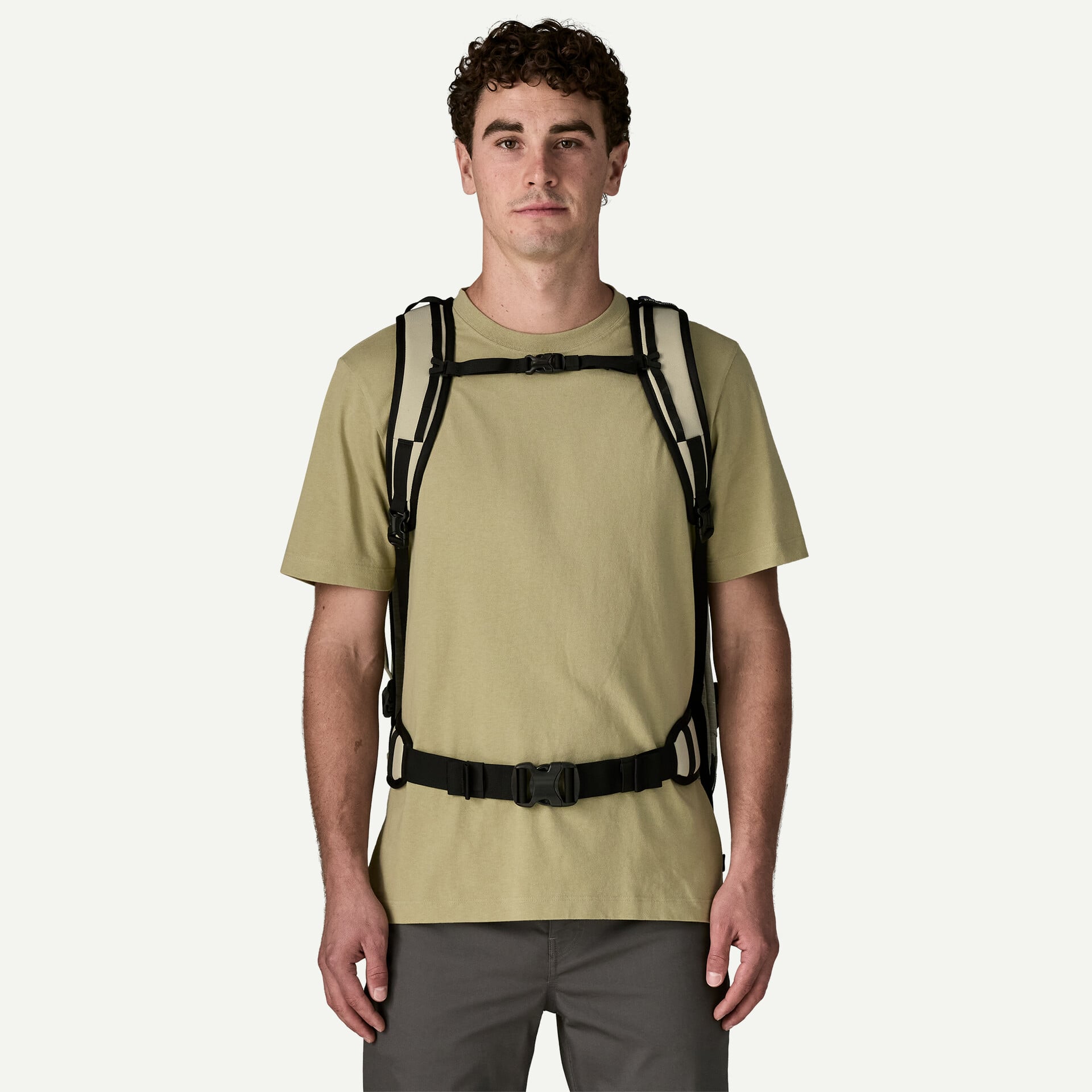 Patagonia Black Hole MLC Pack 45L in Weathered Stone — angle view 2