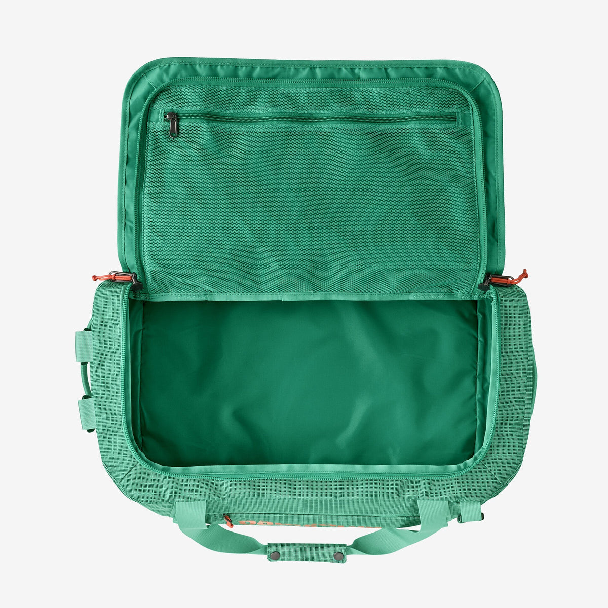Patagonia Black Hole Duffel 40L in Aqua Stone — interior view