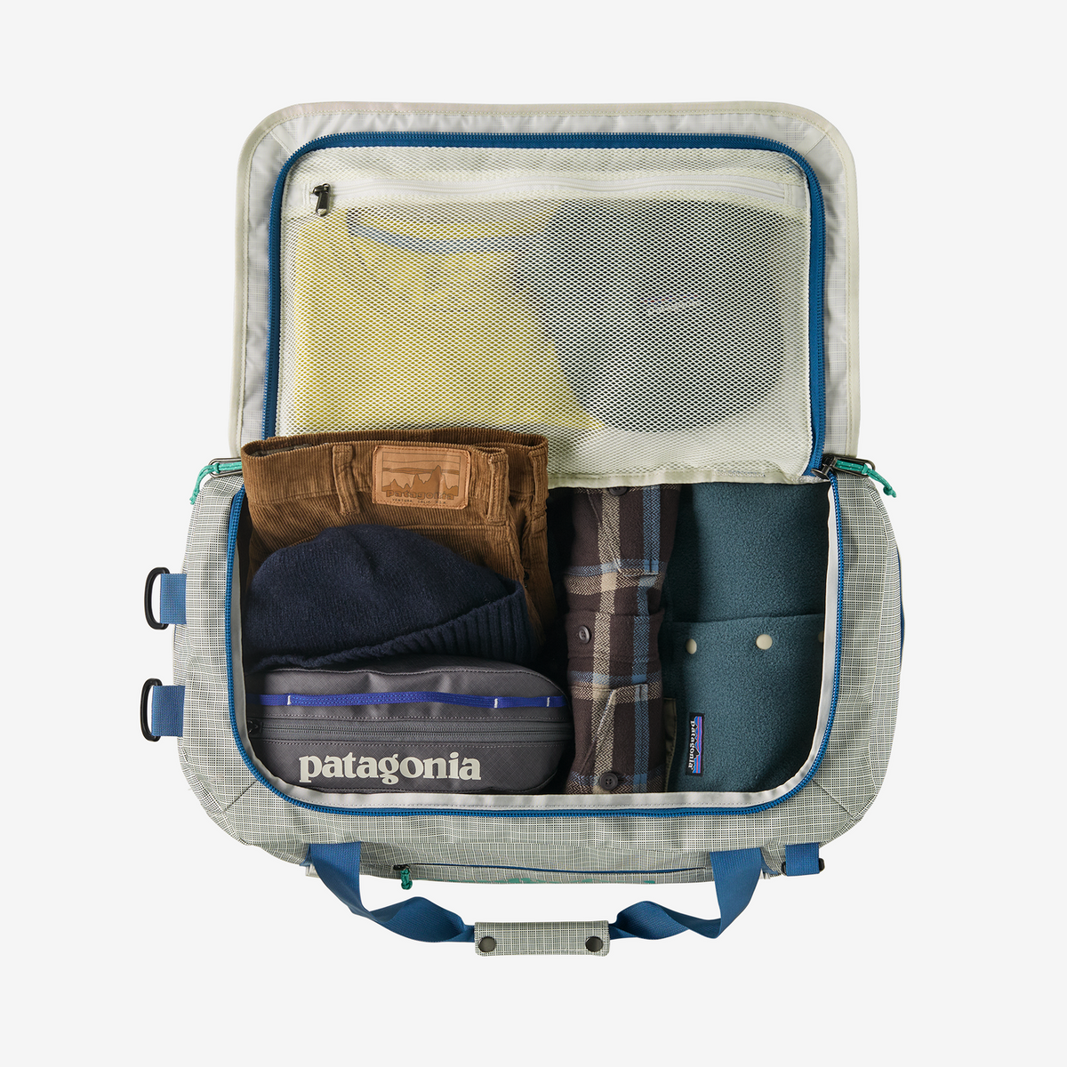 Patagonia Black Hole Duffel 40L in Birch White — interior view