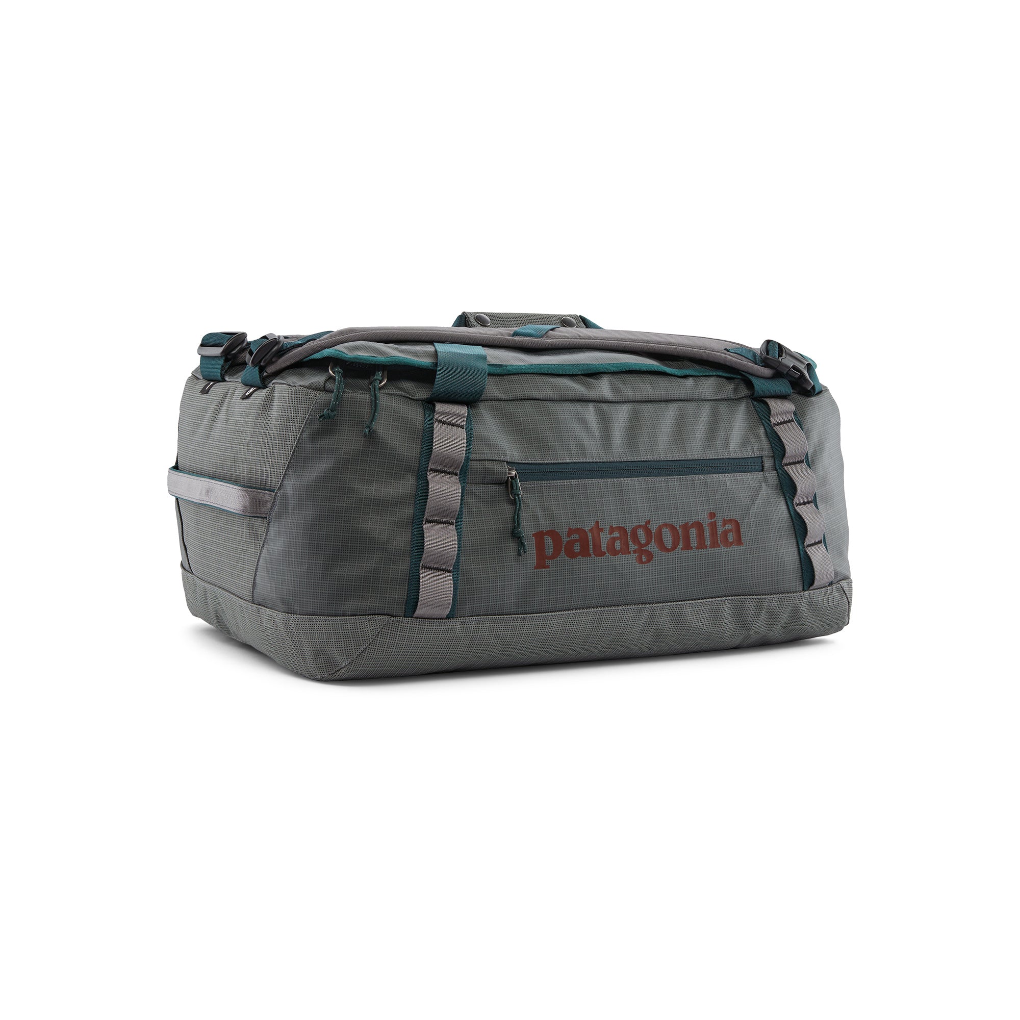 Patagonia Black Hole Duffel 40L in Noble Grey — front view