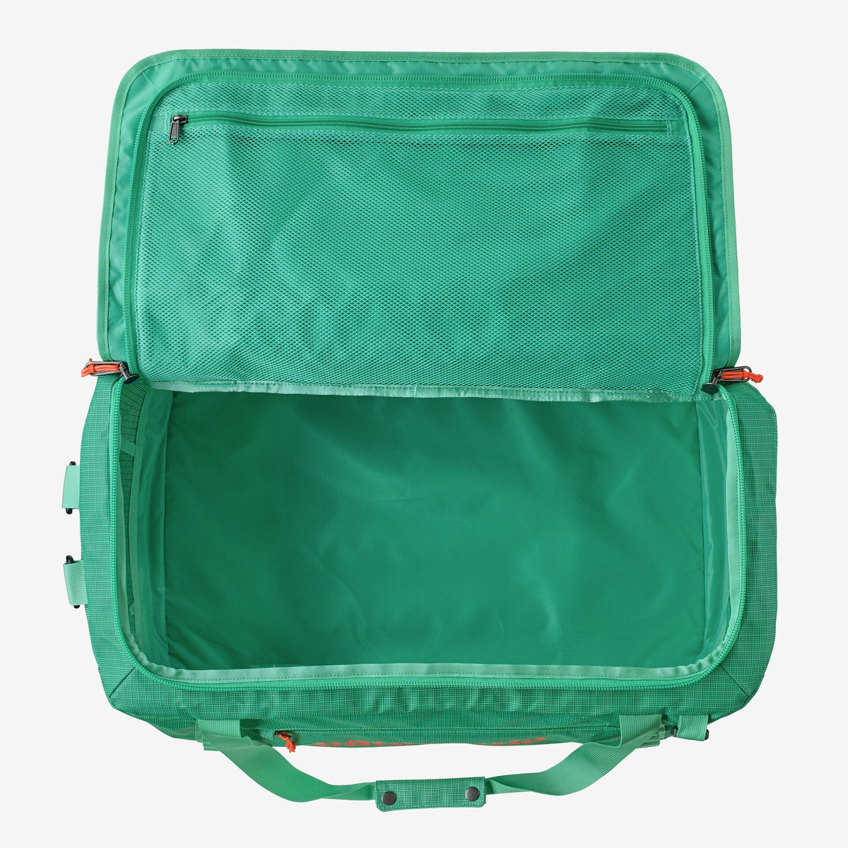 Patagonia Black Hole Duffel 55L in Aqua Stone — interior view