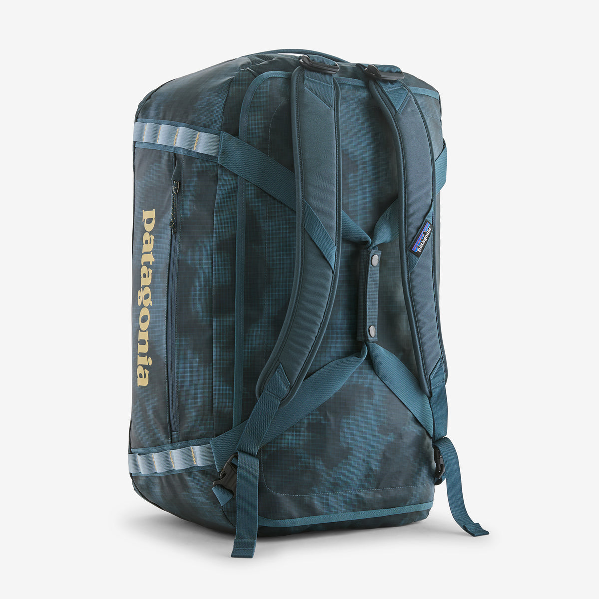 Patagonia Black Hole Duffel 55L in Sastrugi: Summit Blue — back view