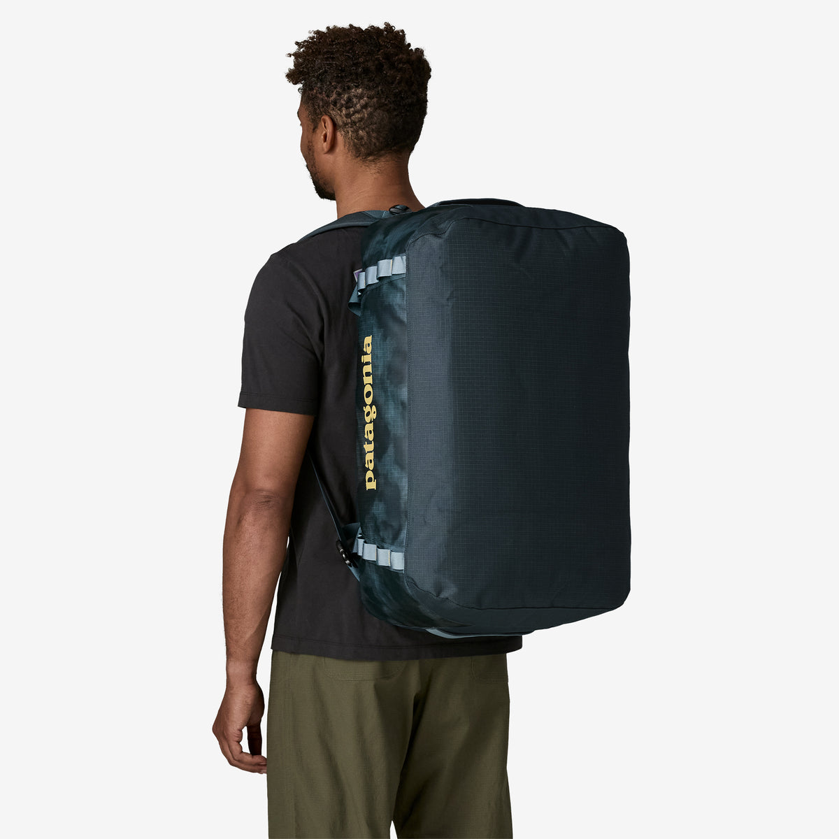 Patagonia Black Hole Duffel 55L in Sastrugi: Summit Blue — lifestyle