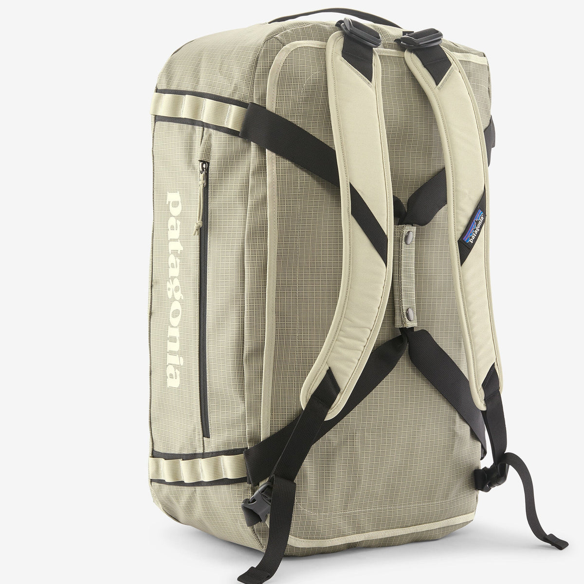 Patagonia Black Hole Duffel 55L in Weathered Stone — back view