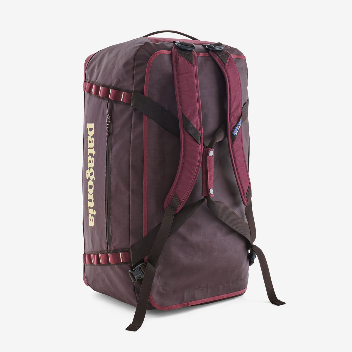 Patagonia Black Hole Duffel 70L in Berry Fig — back view