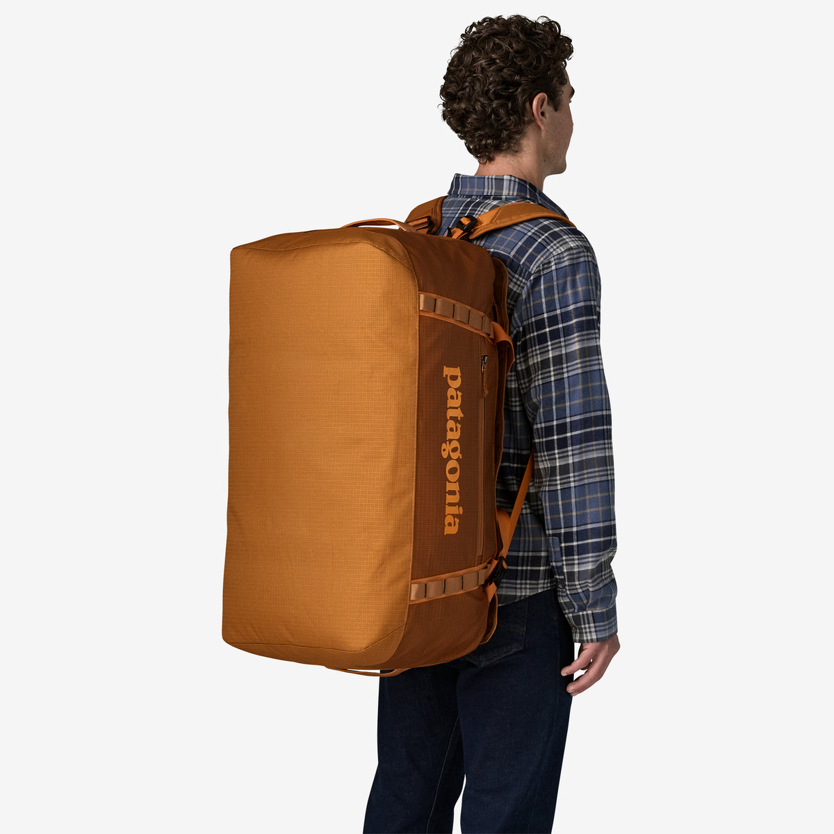 Patagonia Black Hole Duffel 70L in Cinnamon Brown — lifestyle