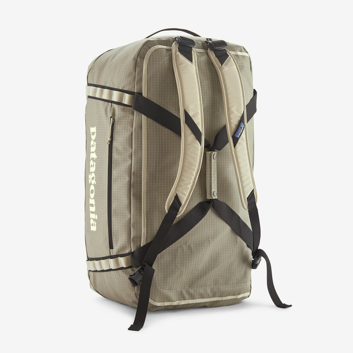 Patagonia Black Hole Duffel 70L in Weathered Stone — back view
