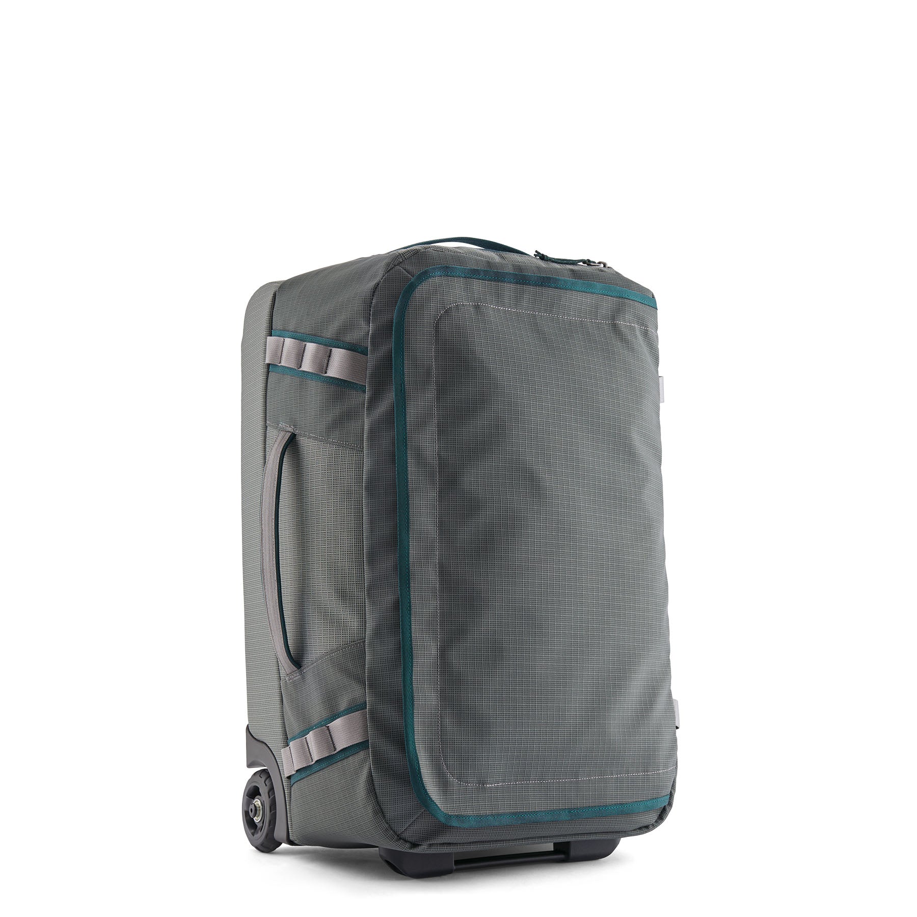 Patagonia Black Hole Wheeled Duffel 40L in Noble Grey — front view
