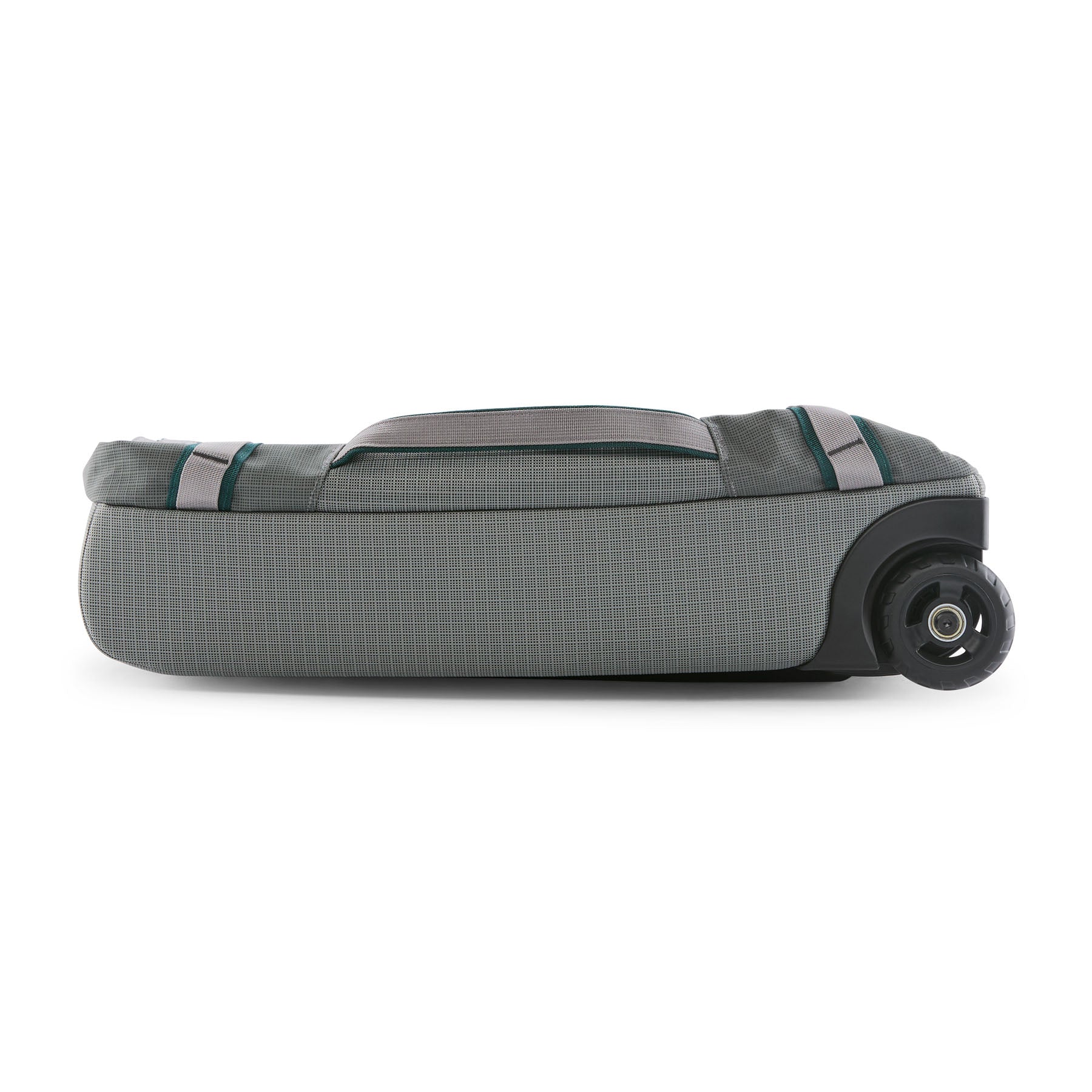 Patagonia Black Hole Wheeled Duffel 40L in Noble Grey — angle view 2