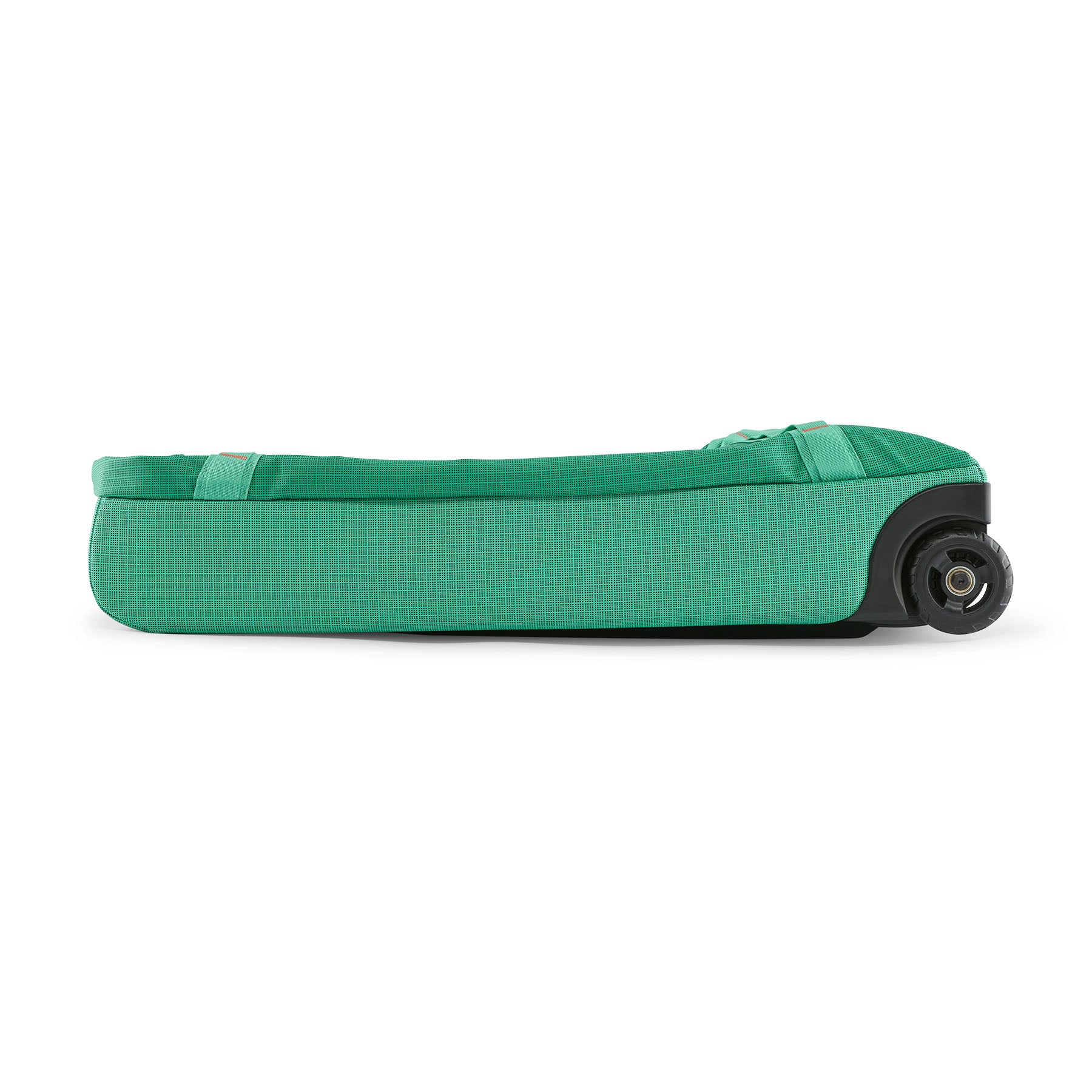 Patagonia Black Hole Wheeled Duffel 70L in Aqua Stone — angle view 2